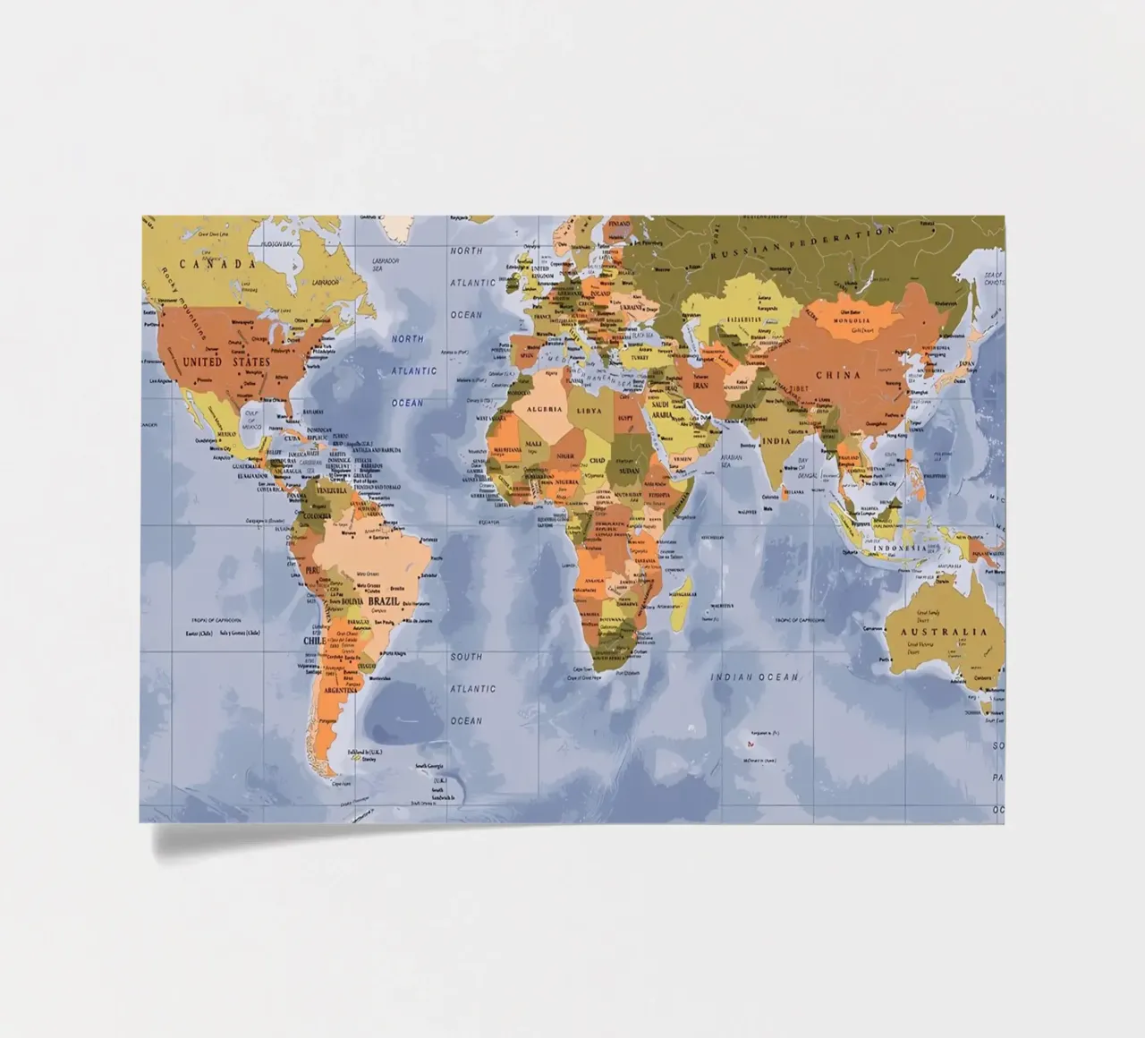 World map sticker sheet by Aiden Garcia