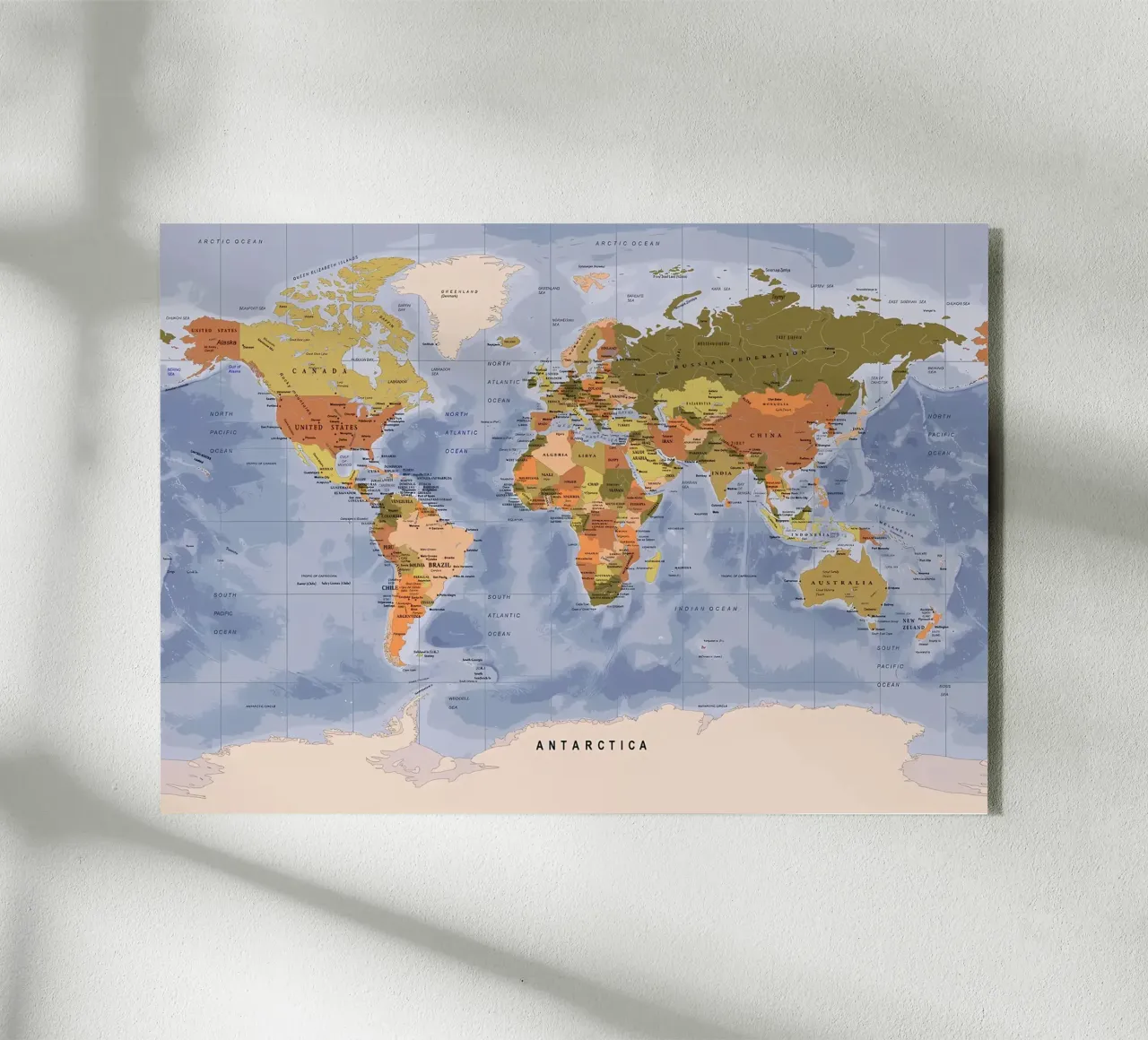 World map plexiglass da Aiden Garcia
