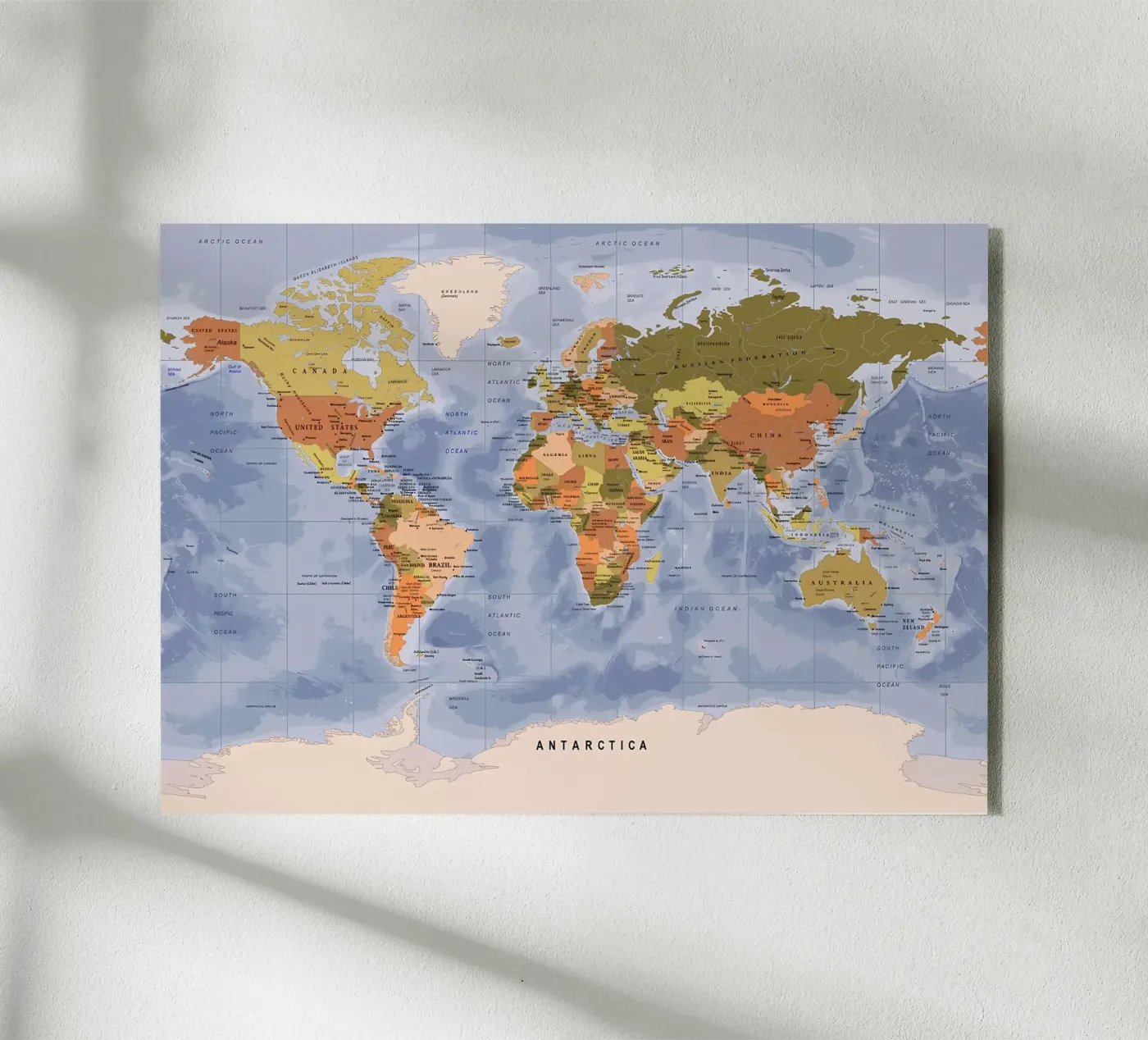 World map Acryl-Glas von Aiden Garcia
