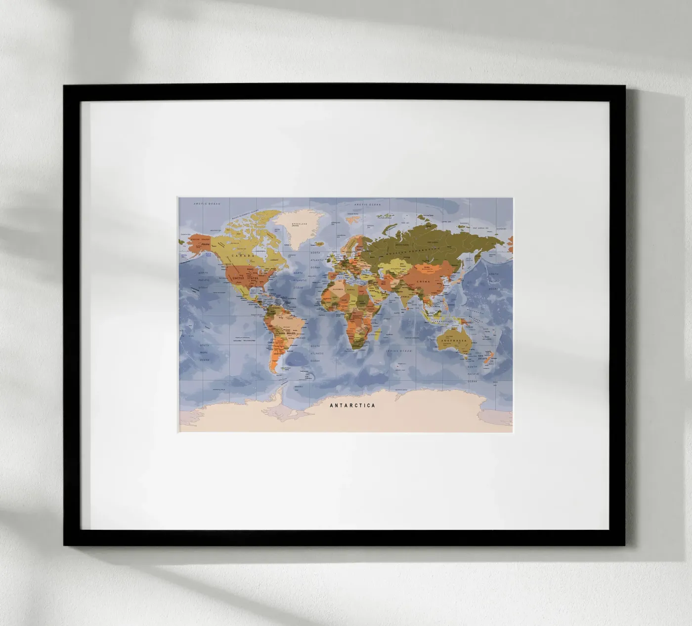 World map poster by Aiden Garcia