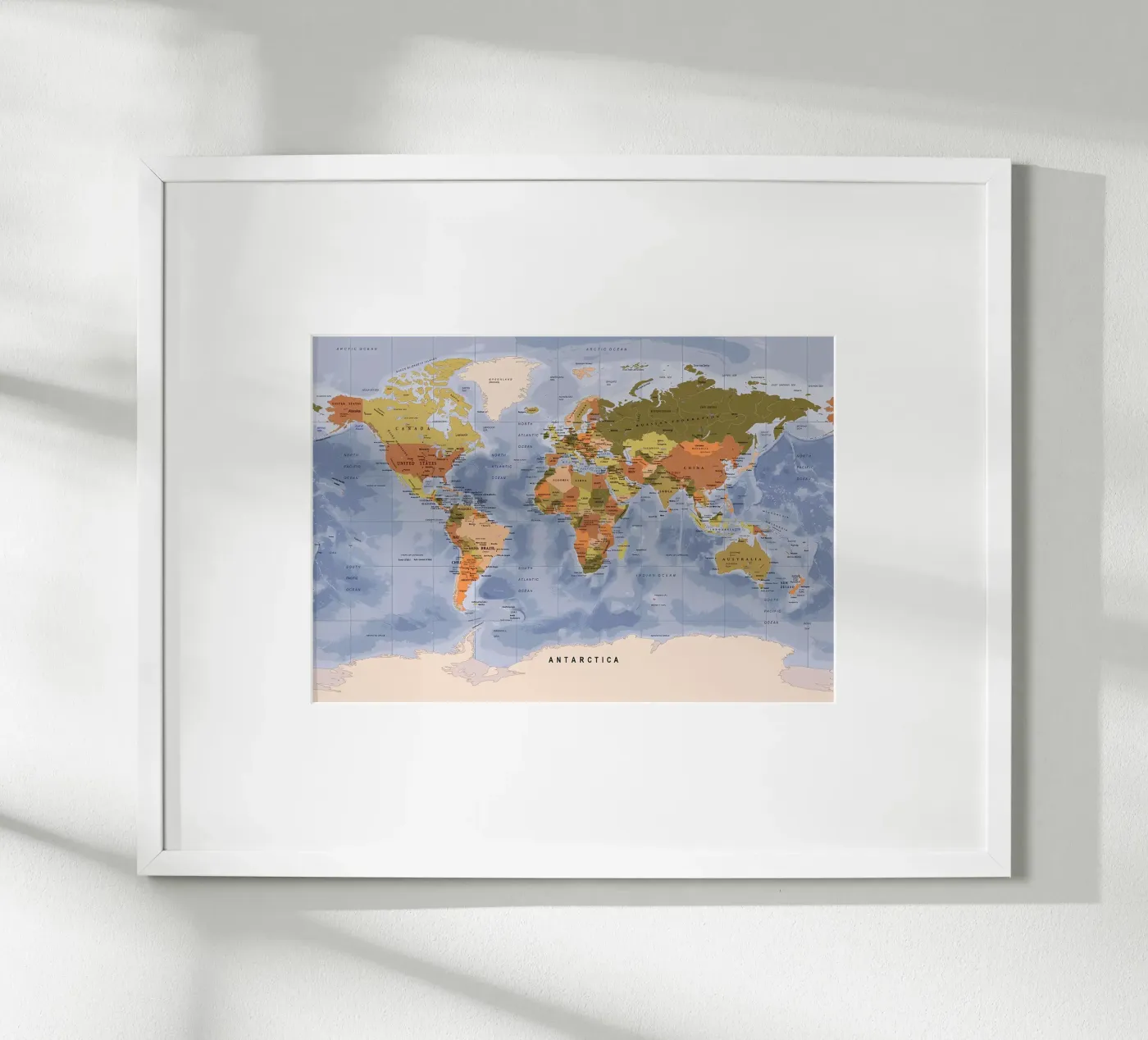 World map poster by Aiden Garcia