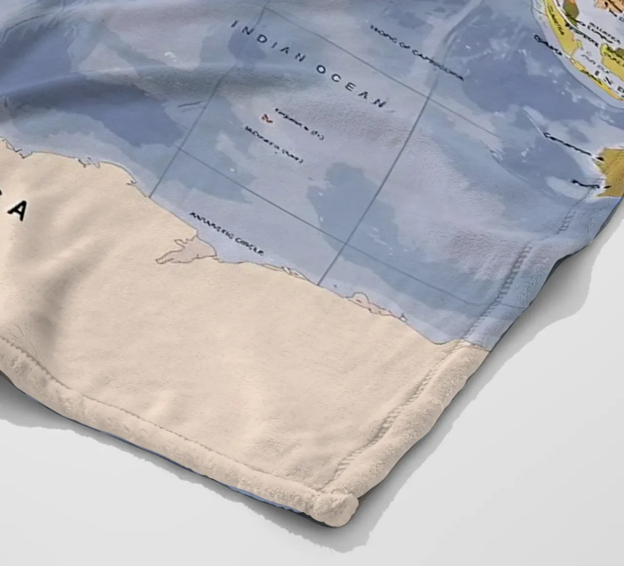 Weltkarte Fleecedecke von Aiden Garcia