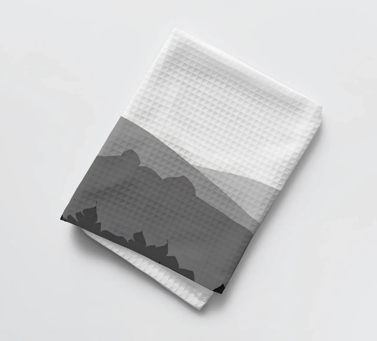 flat Beauty mountain tea towel by Bartosz Powalka