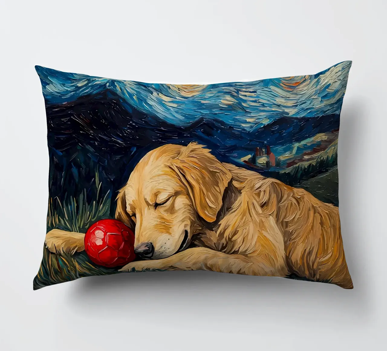 Cane vangogh cuscino da Adrian Patel