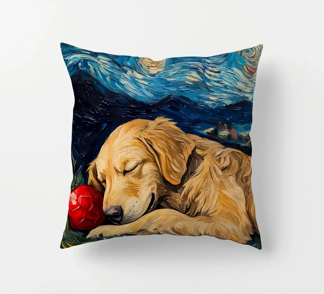 Cane vangogh cuscino da Adrian Patel