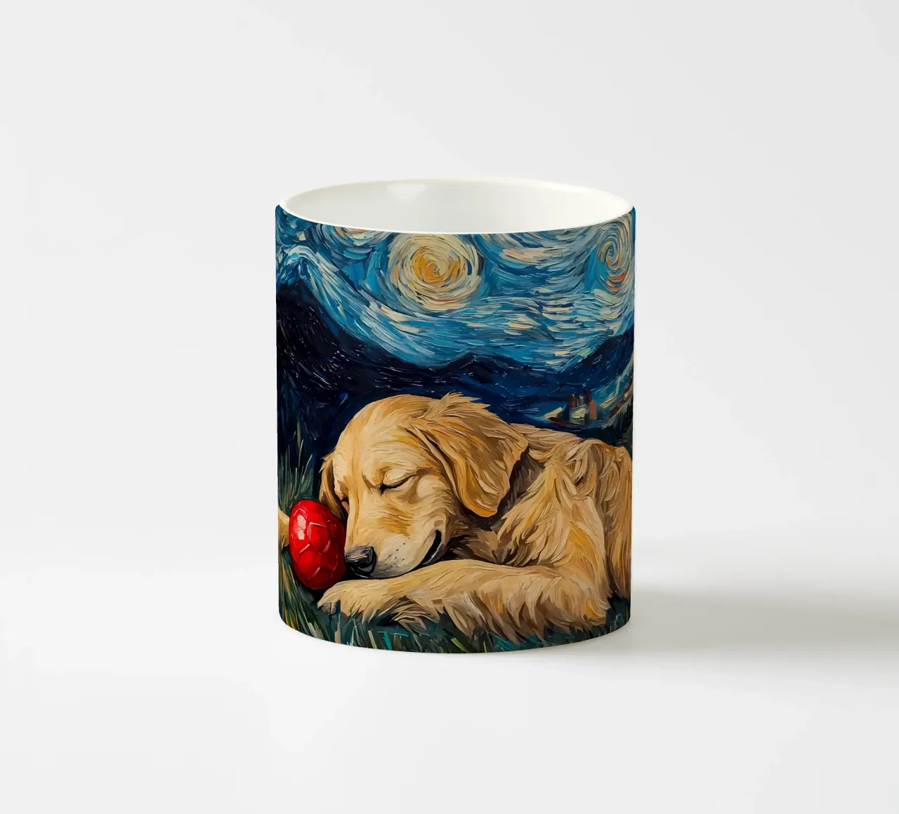 Cane vangogh tazza in ceramica da Adrian Patel