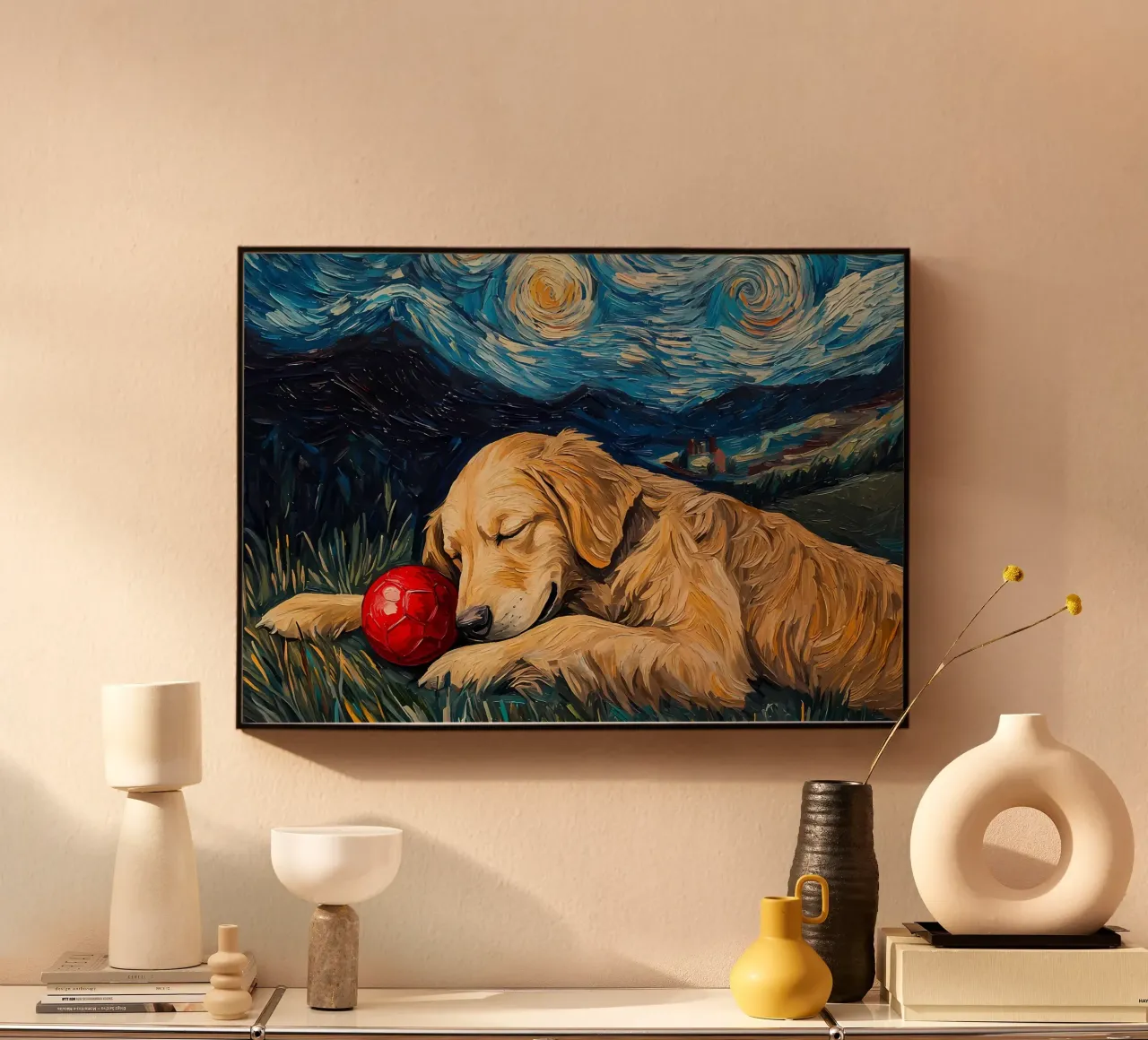 Cane vangogh plexiglass da Adrian Patel