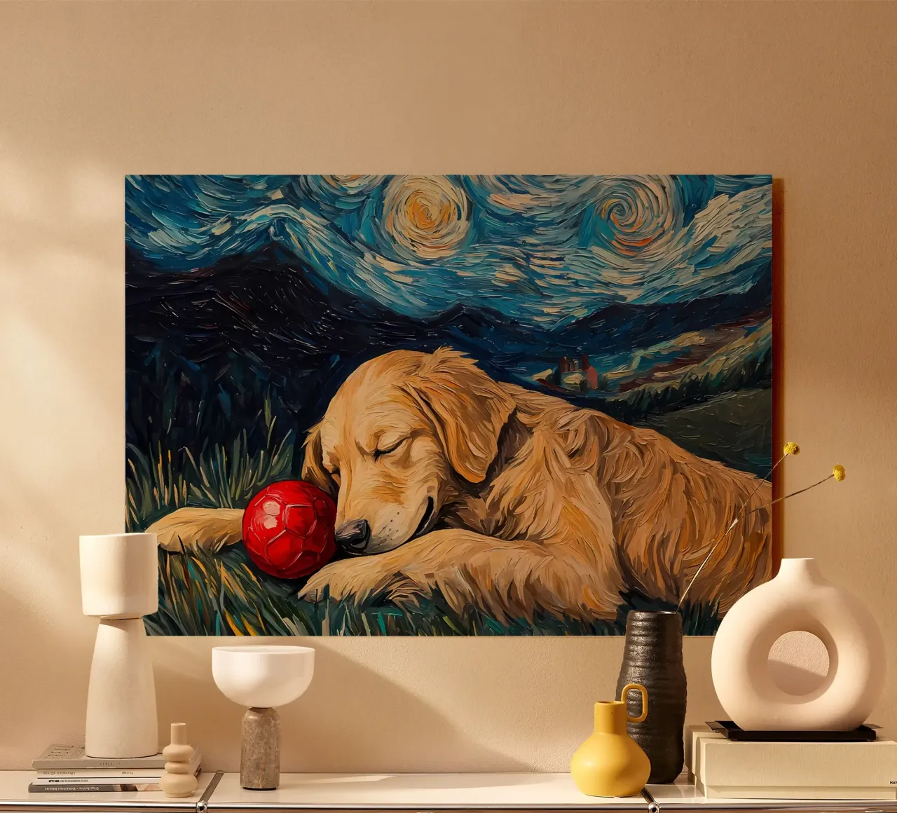 Cane vangogh plexiglass da Adrian Patel