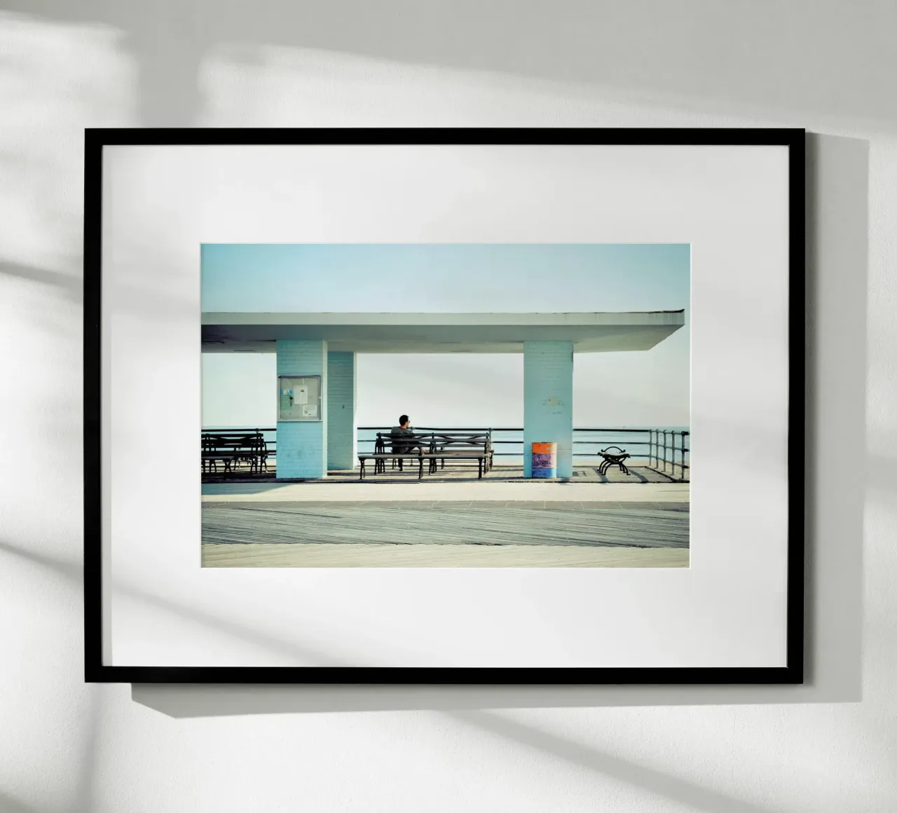 Coney Island poster con telaio in plastica da Cordula Schaefer