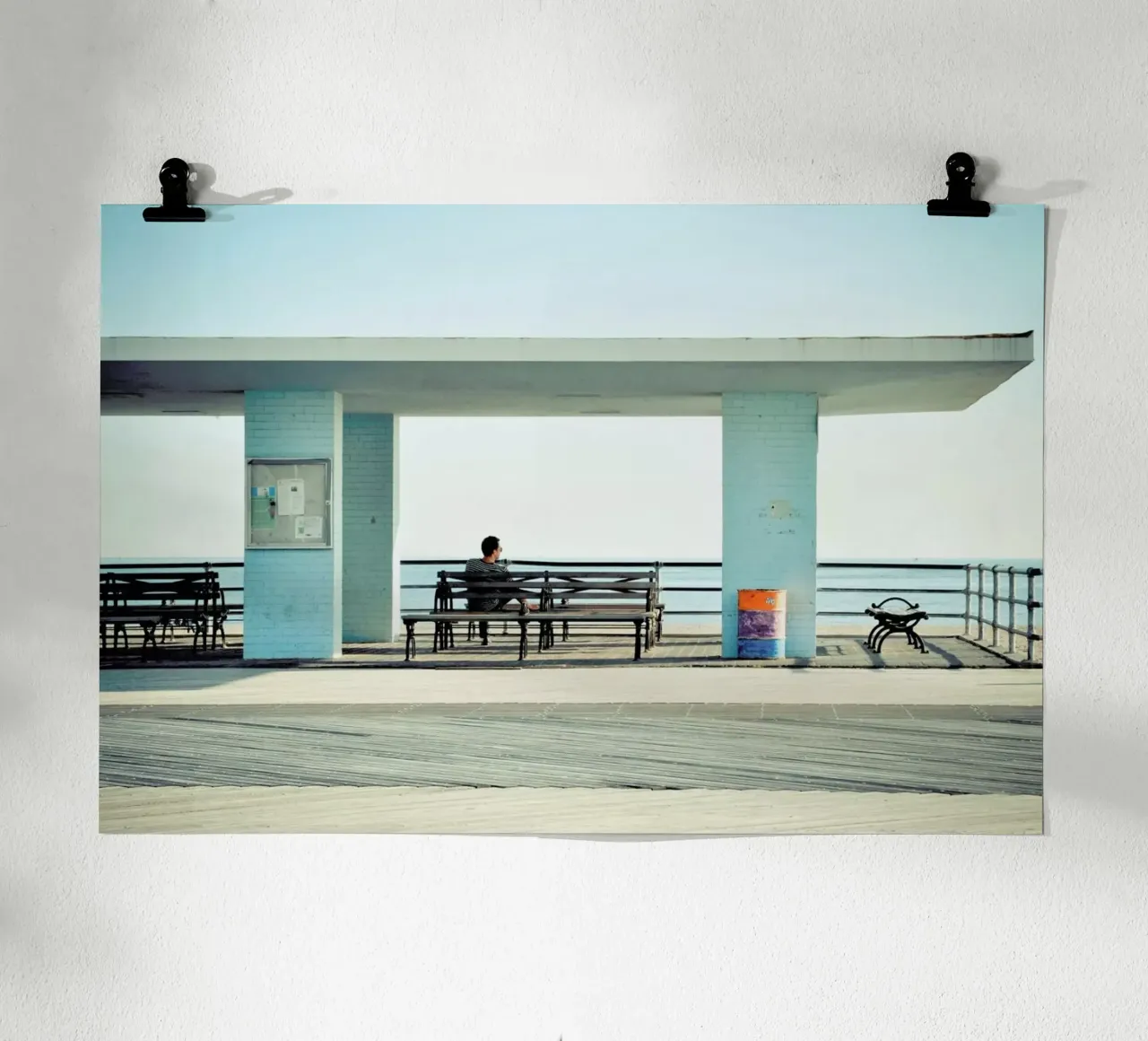Coney Island poster con telaio in plastica da Cordula Schaefer