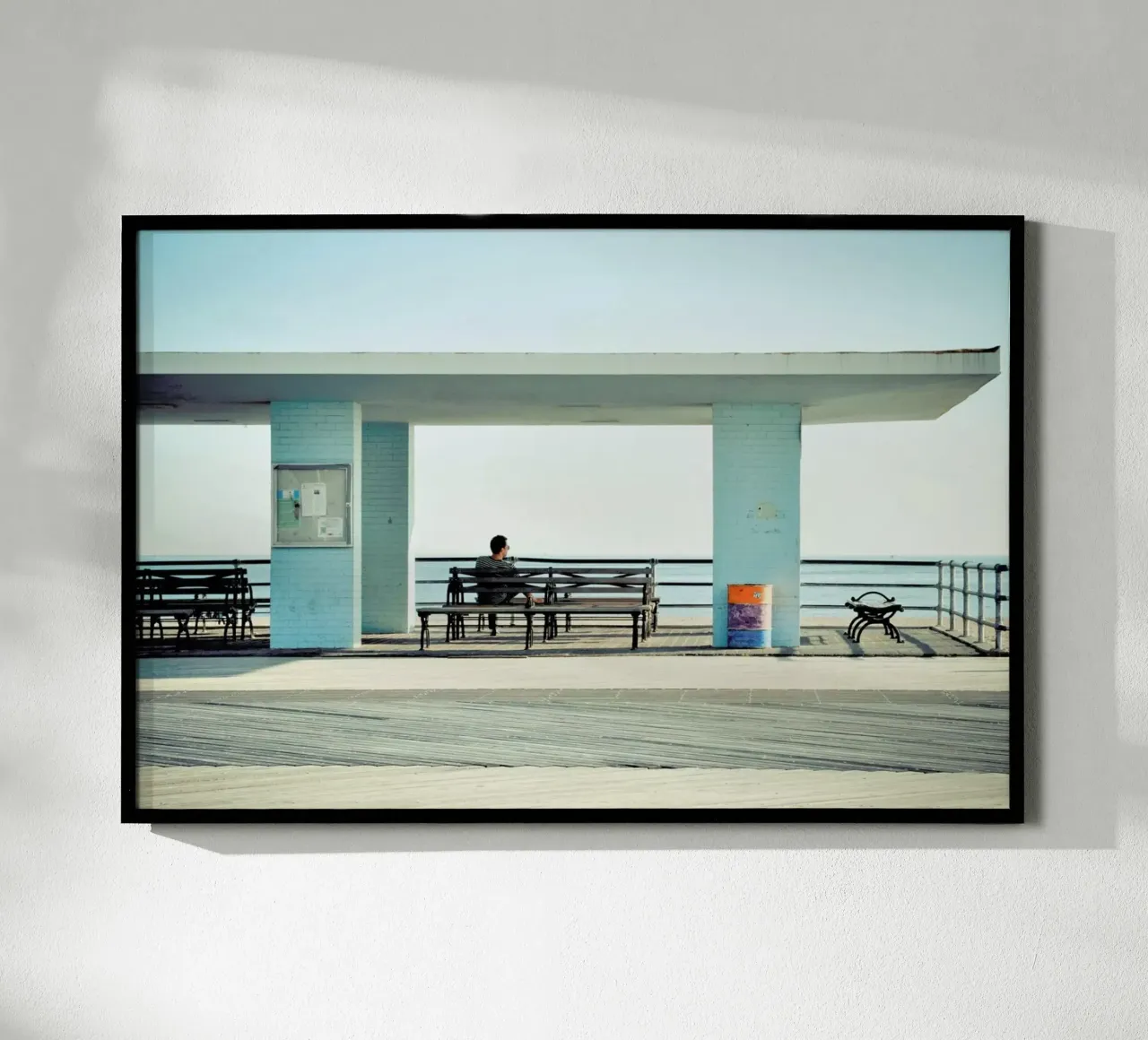 Coney Island poster con telaio in plastica da Cordula Schaefer
