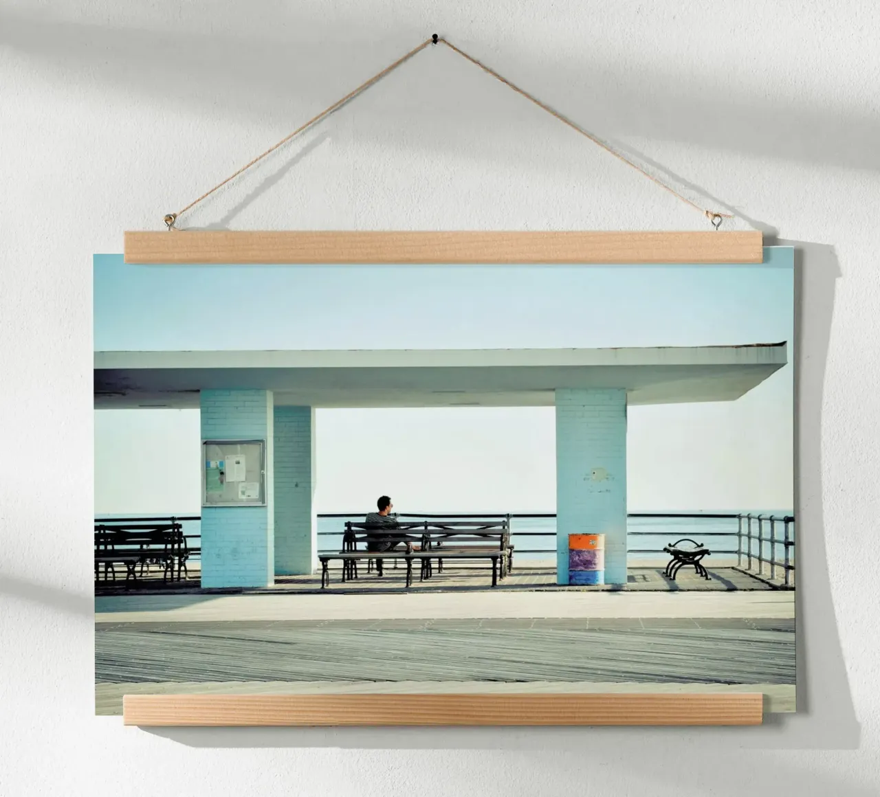 Coney Island poster con telaio in plastica da Cordula Schaefer