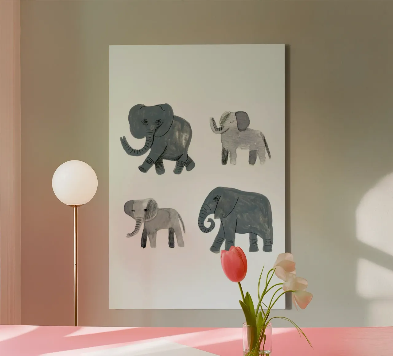Nellie and co. tela con Cornice a cassetta da Little Flourishes