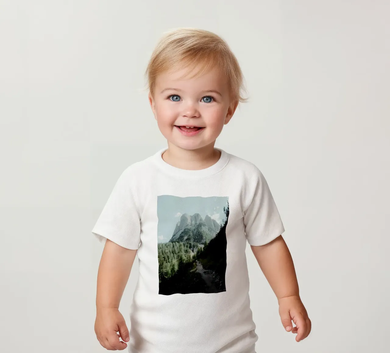 Mountain trail baby t-shirt by Matthew Katz