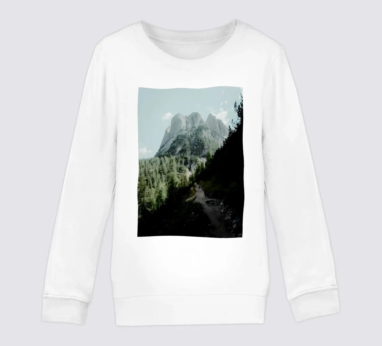 Mountain trail kids sweatshirt by Matthew Katz