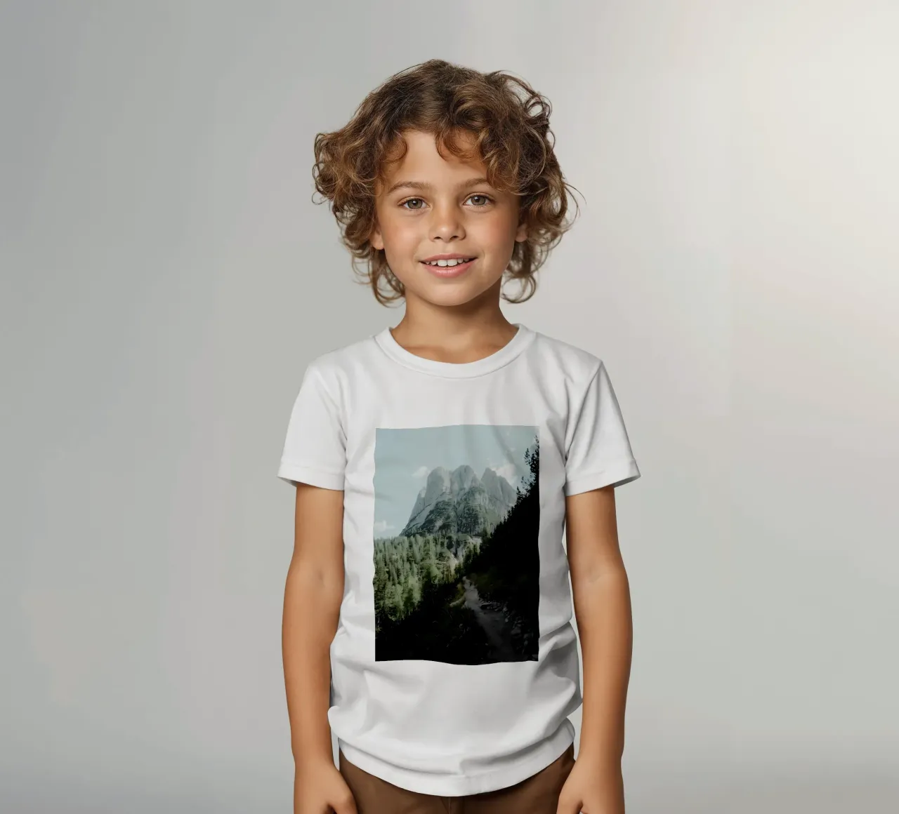 Mountain trail kids t-shirt by Matthew Katz