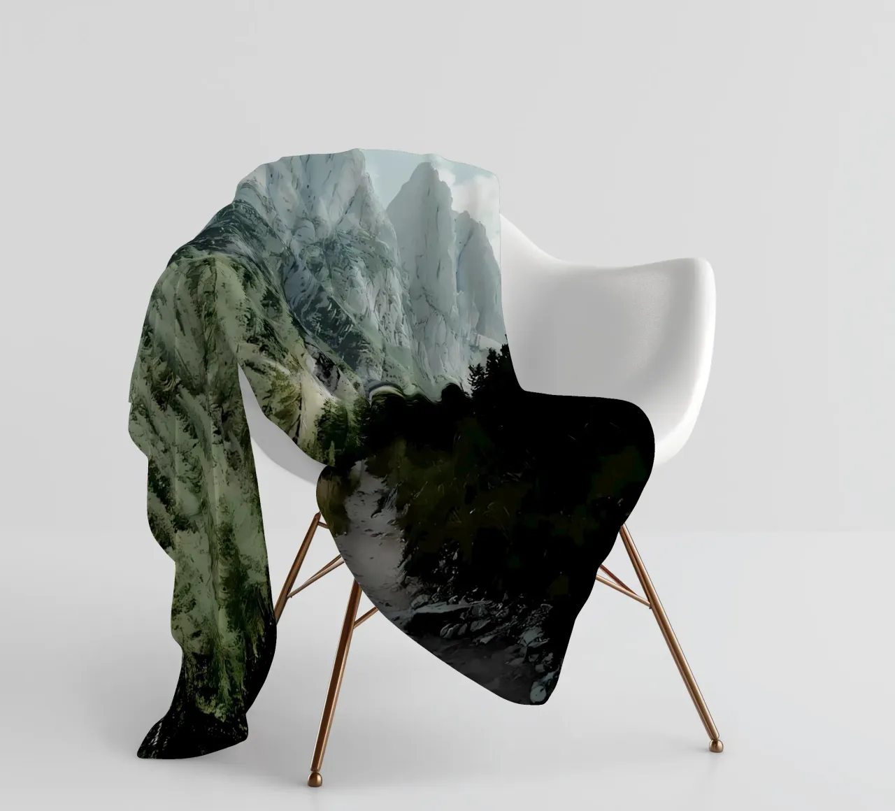 Bergpfad Fleecedecke von Matthew Katz