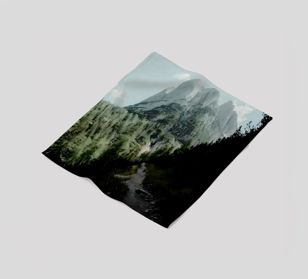 Bergpfad Fleecedecke von Matthew Katz