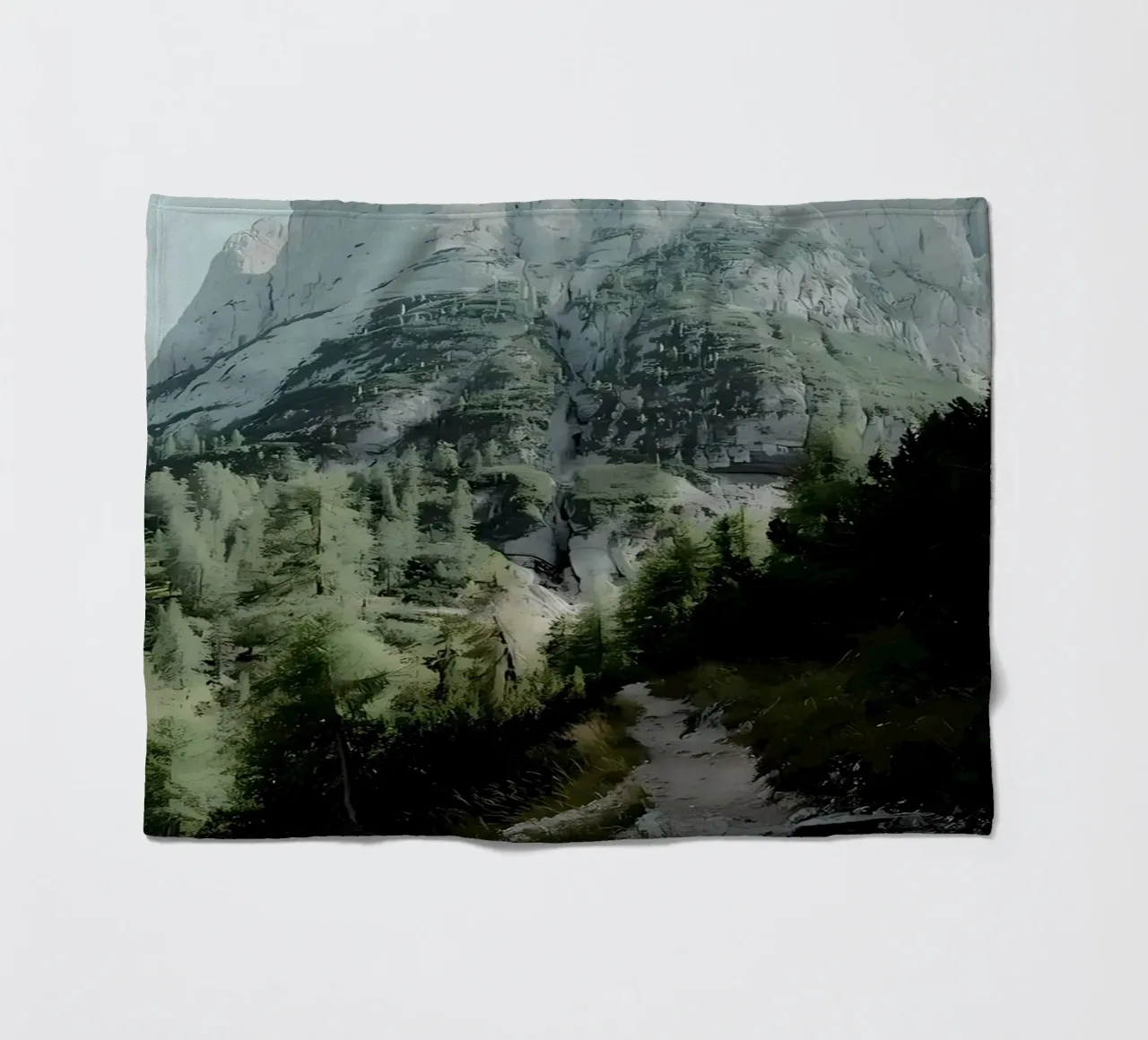Bergpfad Fleecedecke von Matthew Katz