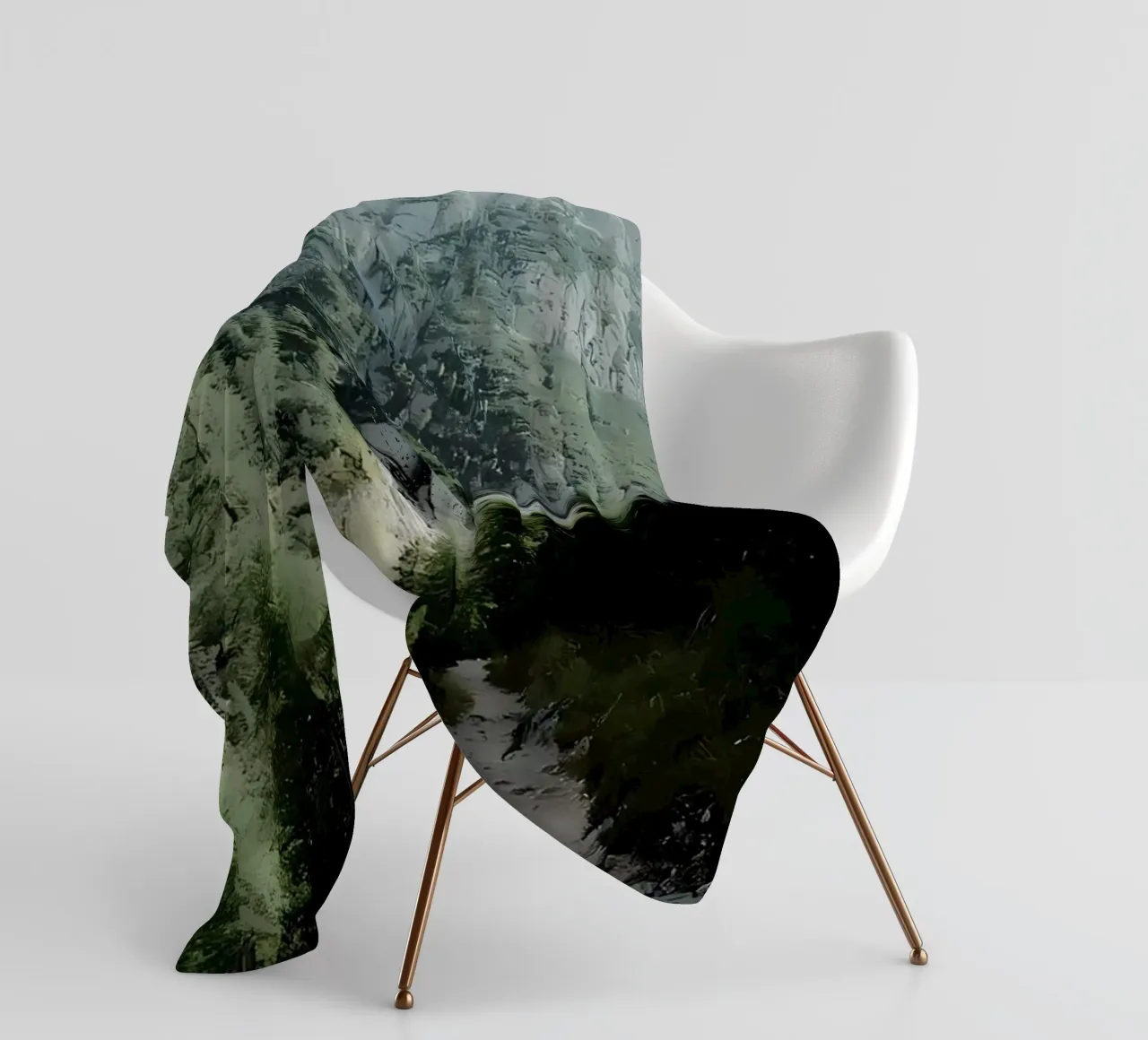 Bergpfad Fleecedecke von Matthew Katz
