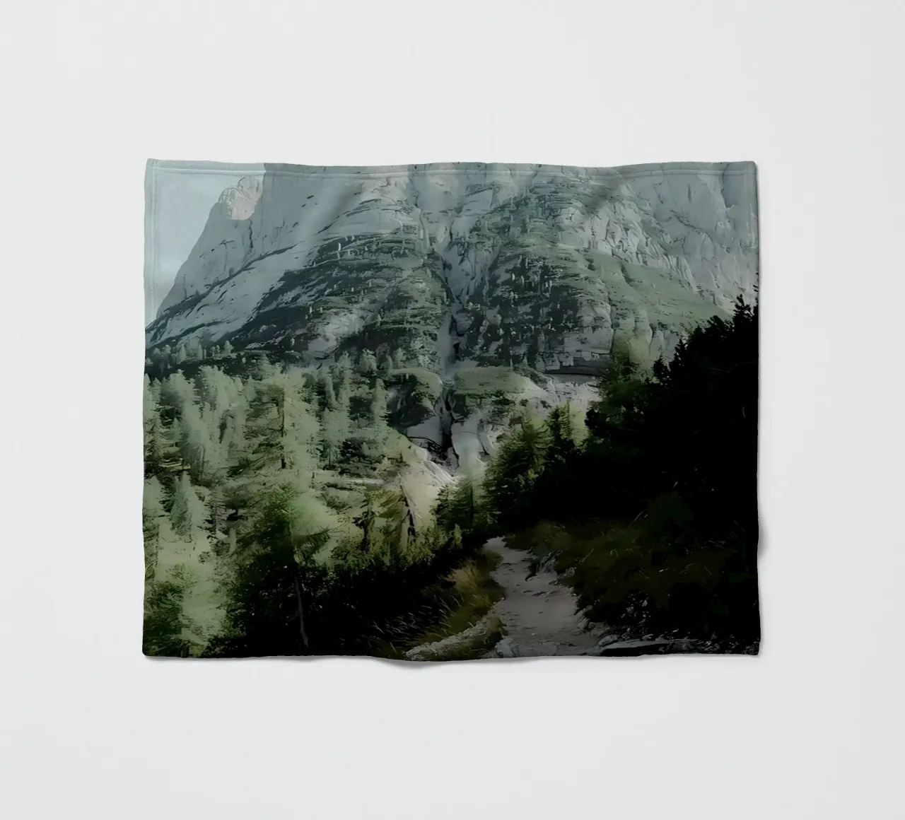 Bergpfad Fleecedecke von Matthew Katz