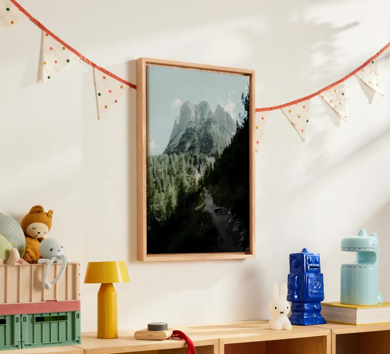 Mountain trail canvas by Matthew Katz