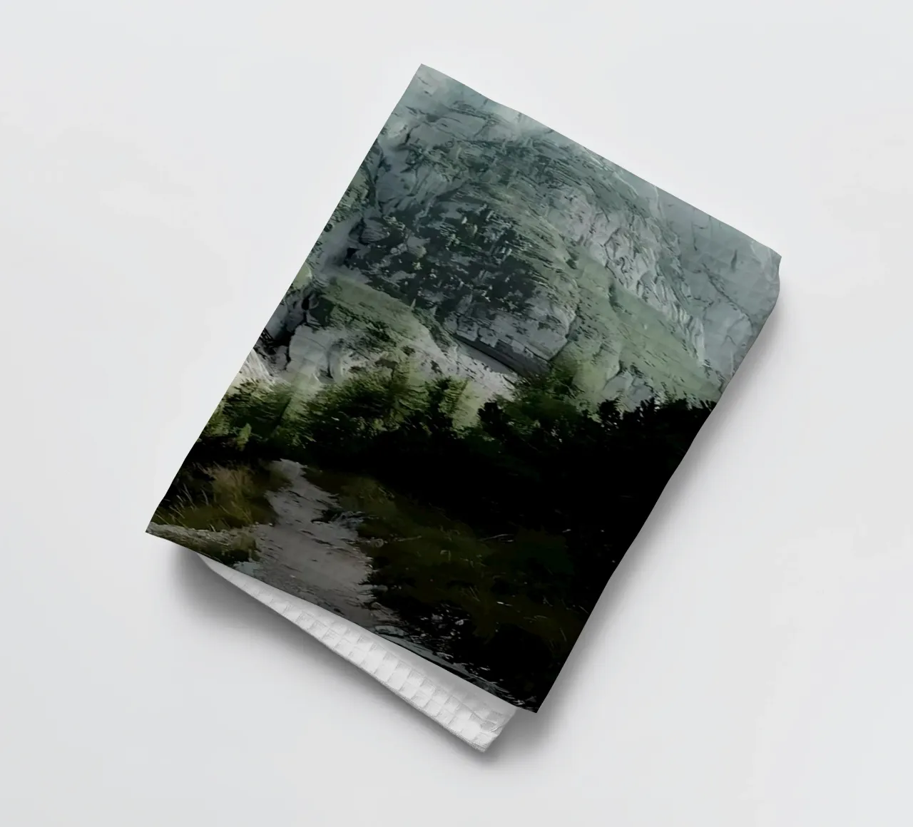 Mountain trail tea towel by Matthew Katz