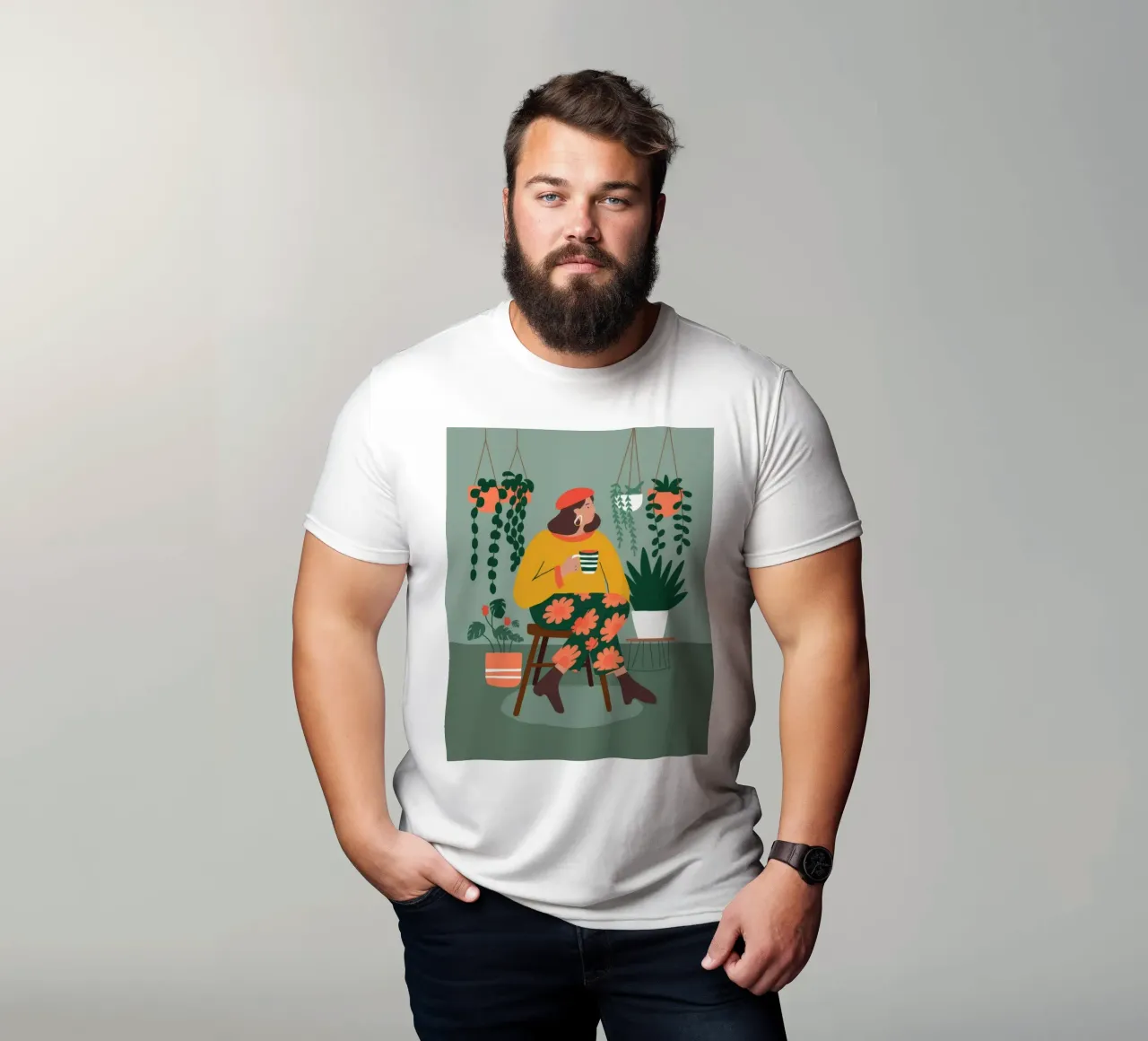 Tuin Thee Rust t-shirt van Nebula Verse