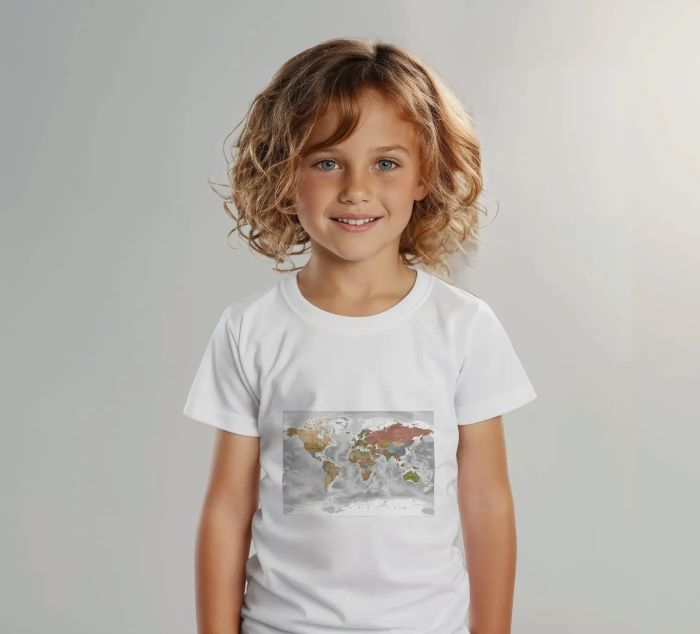 World map t-shirt bambini da Aiden Garcia