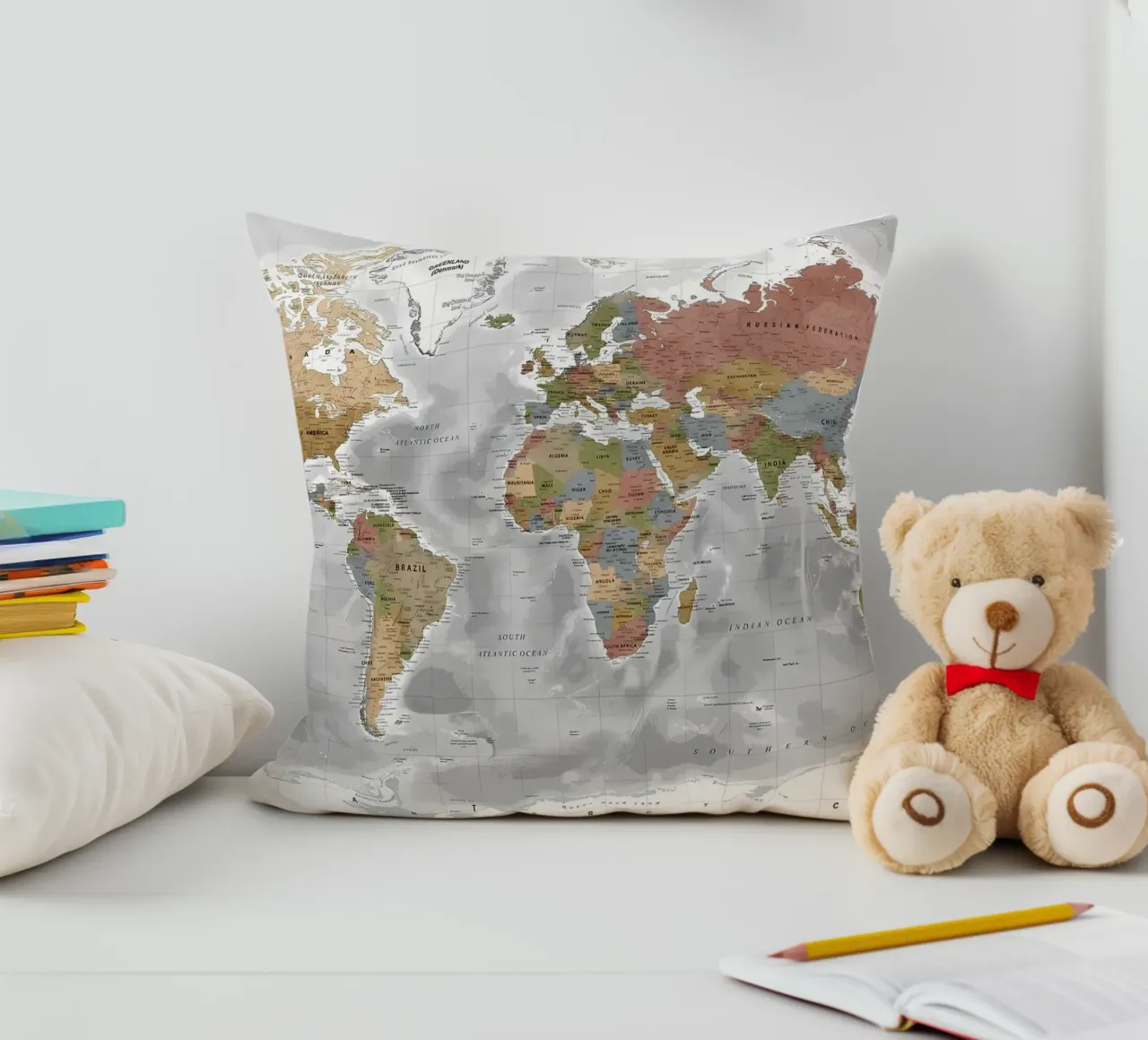 Mappa del mondo cuscino da Aiden Garcia