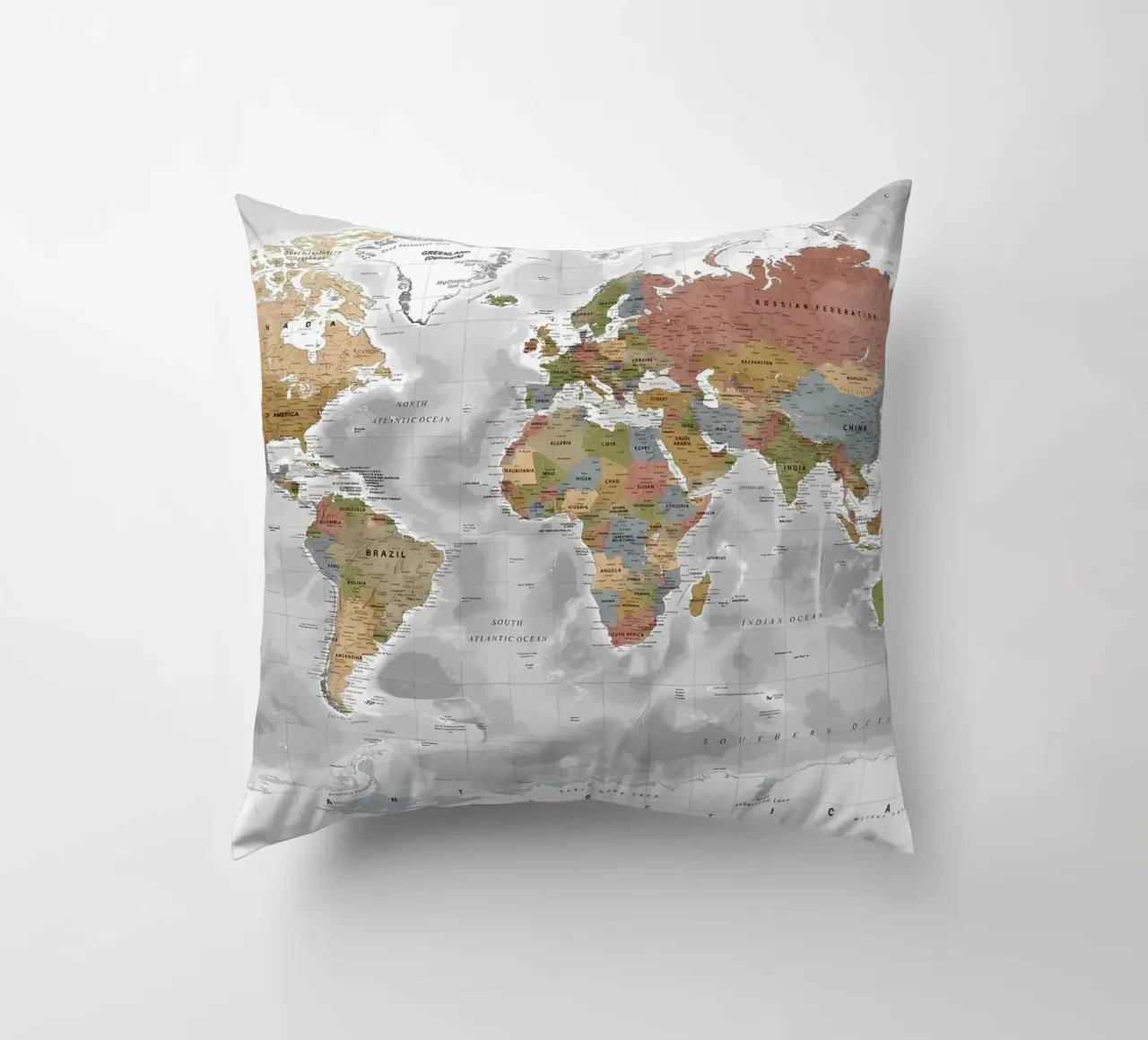 Mappa del mondo cuscino da Aiden Garcia