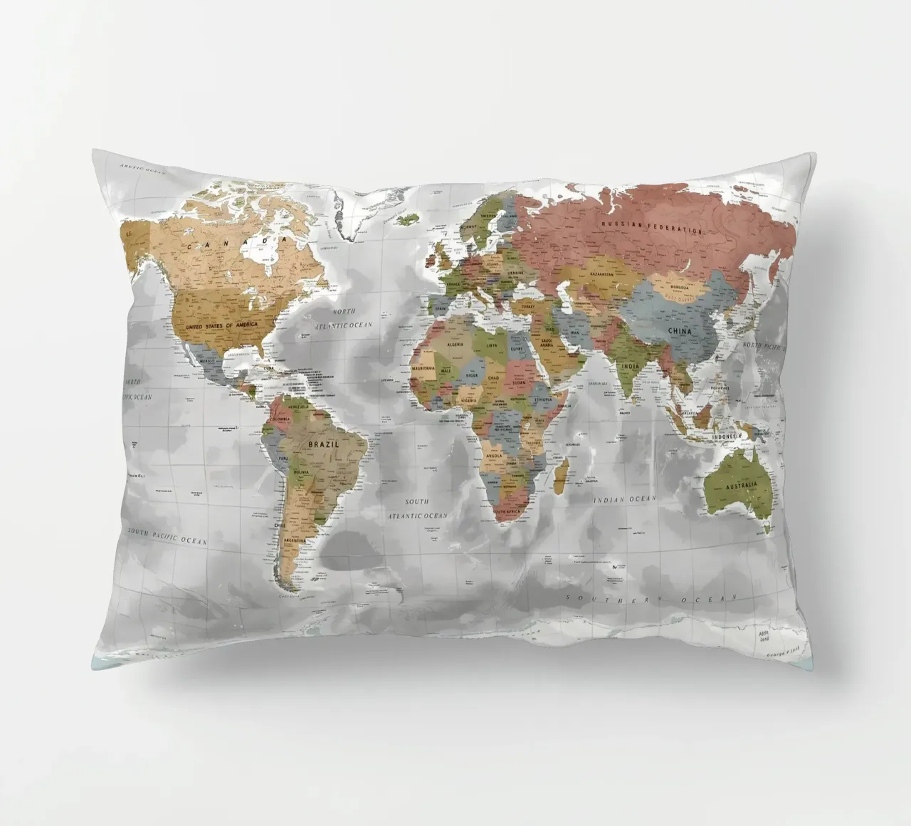 Mappa del mondo cuscino da Aiden Garcia