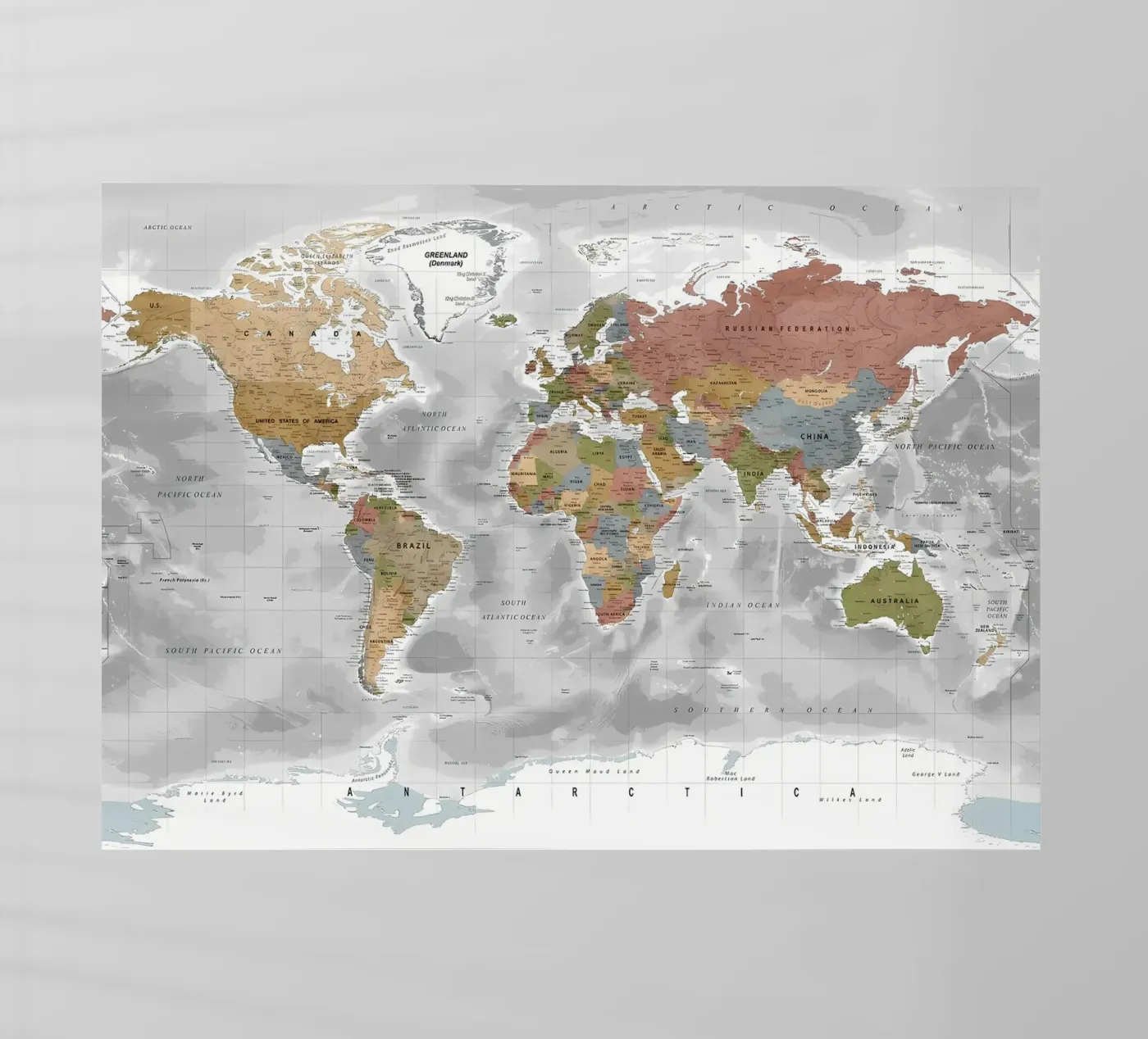 Mappa del mondo pellicola backlit da Aiden Garcia