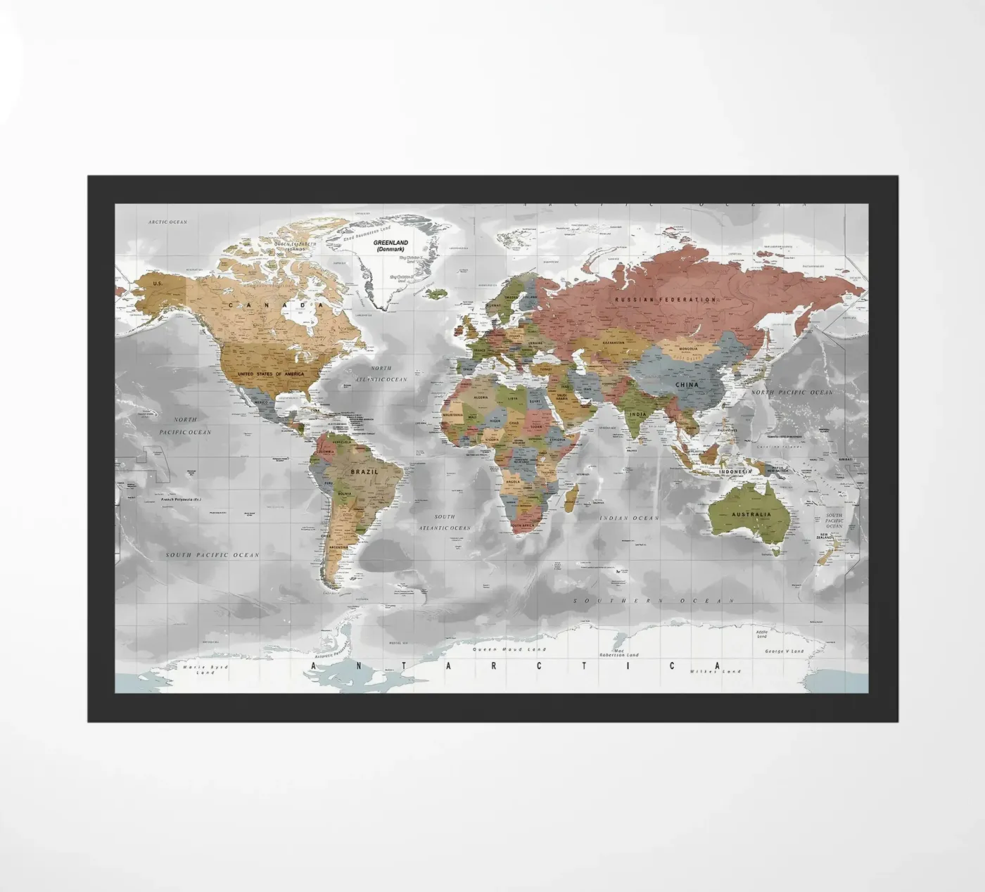 Carte du monde paillasson de Aiden Garcia