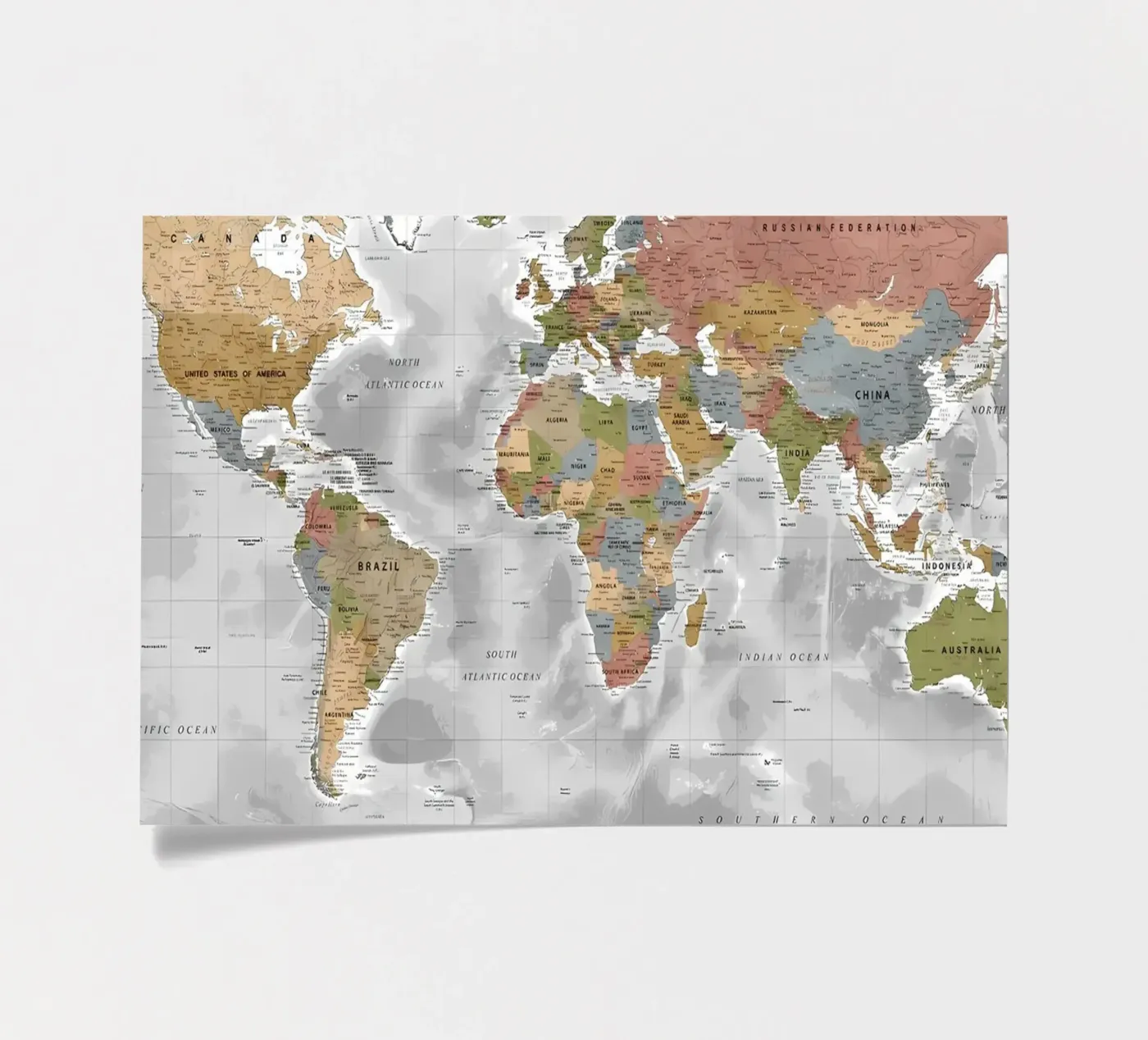World map foglio adesivo da Aiden Garcia