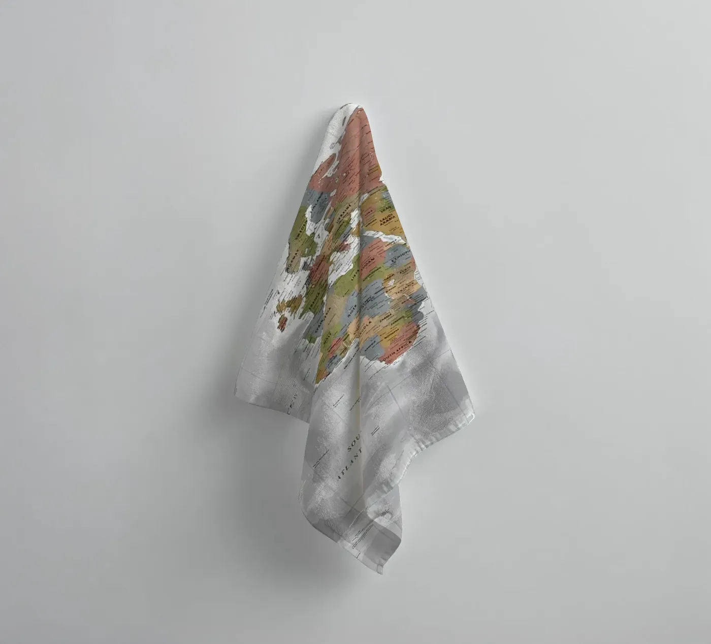 Wereldkaart badhanddoek van Aiden Garcia