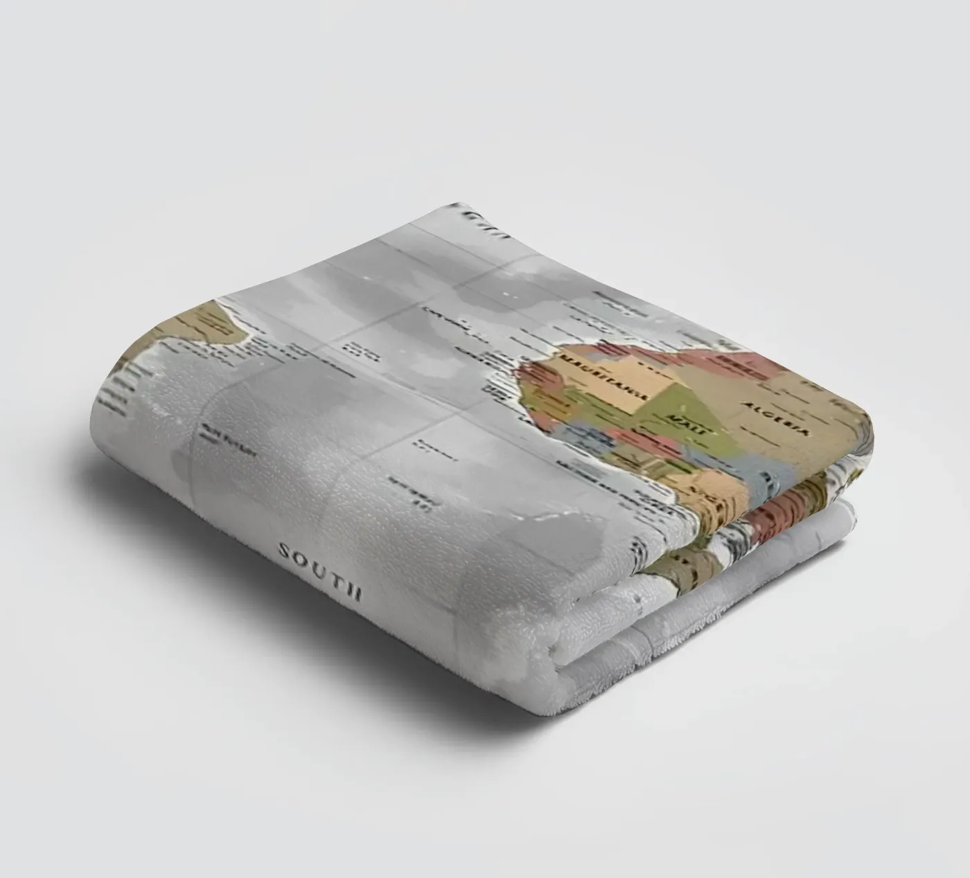 Wereldkaart badhanddoek van Aiden Garcia