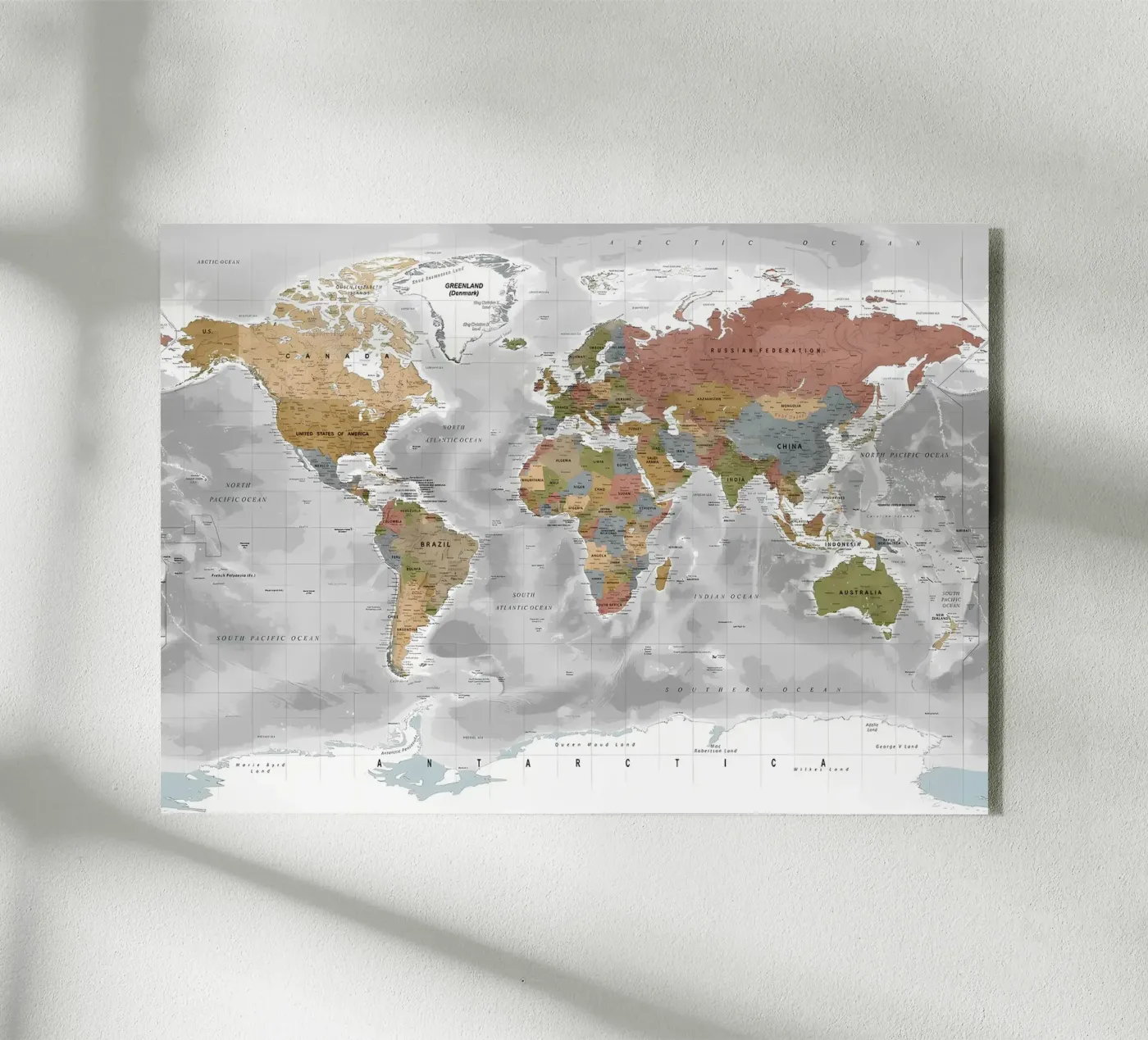 World map Acryl-Glas von Aiden Garcia