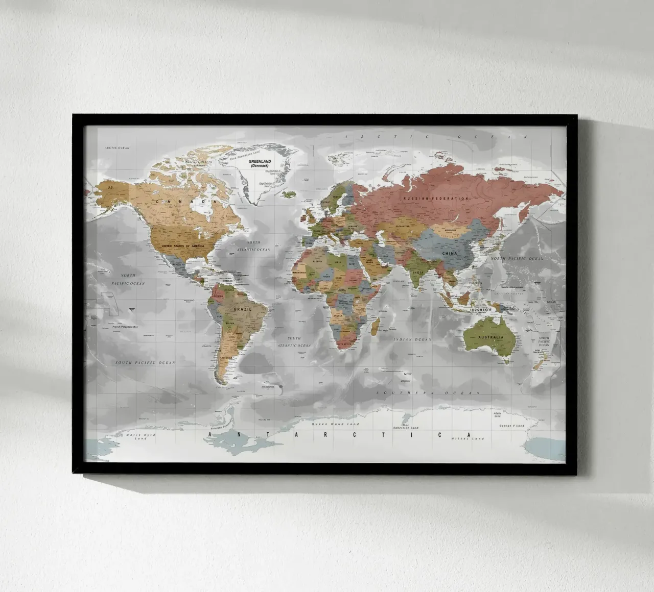 World map poster by Aiden Garcia