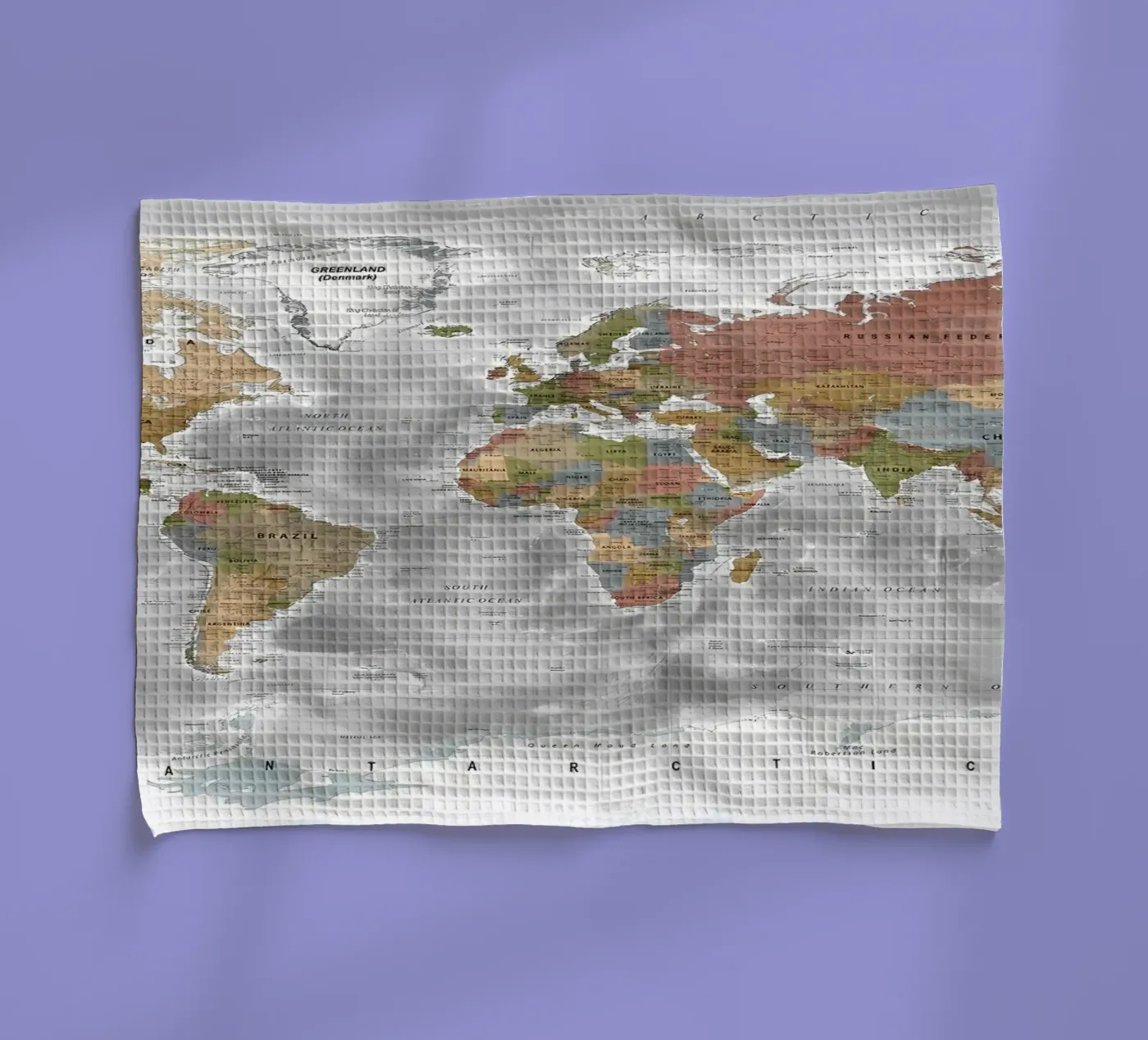 Carte du monde torchon de Aiden Garcia