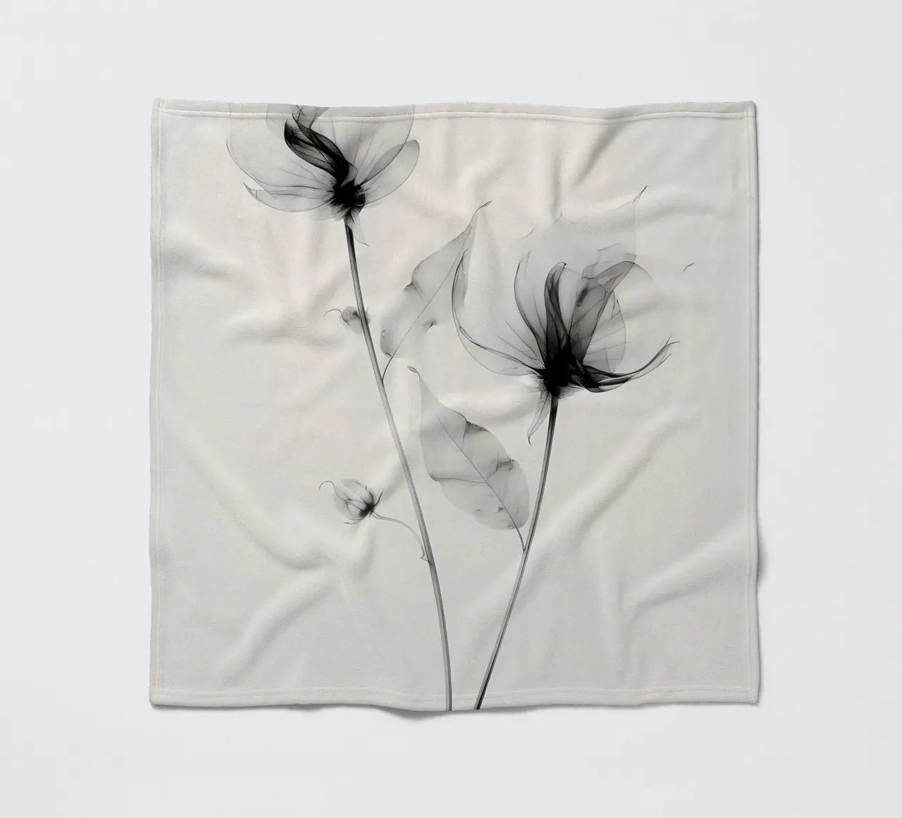 Botanico trasparente n. 7 coperta in pile da Nicholas Campbell