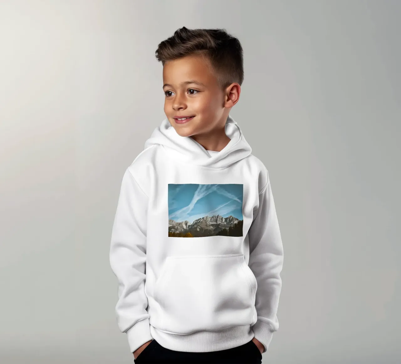 CLICK MOUNTAIN VIEW kids hoodie by Matthew Katz
