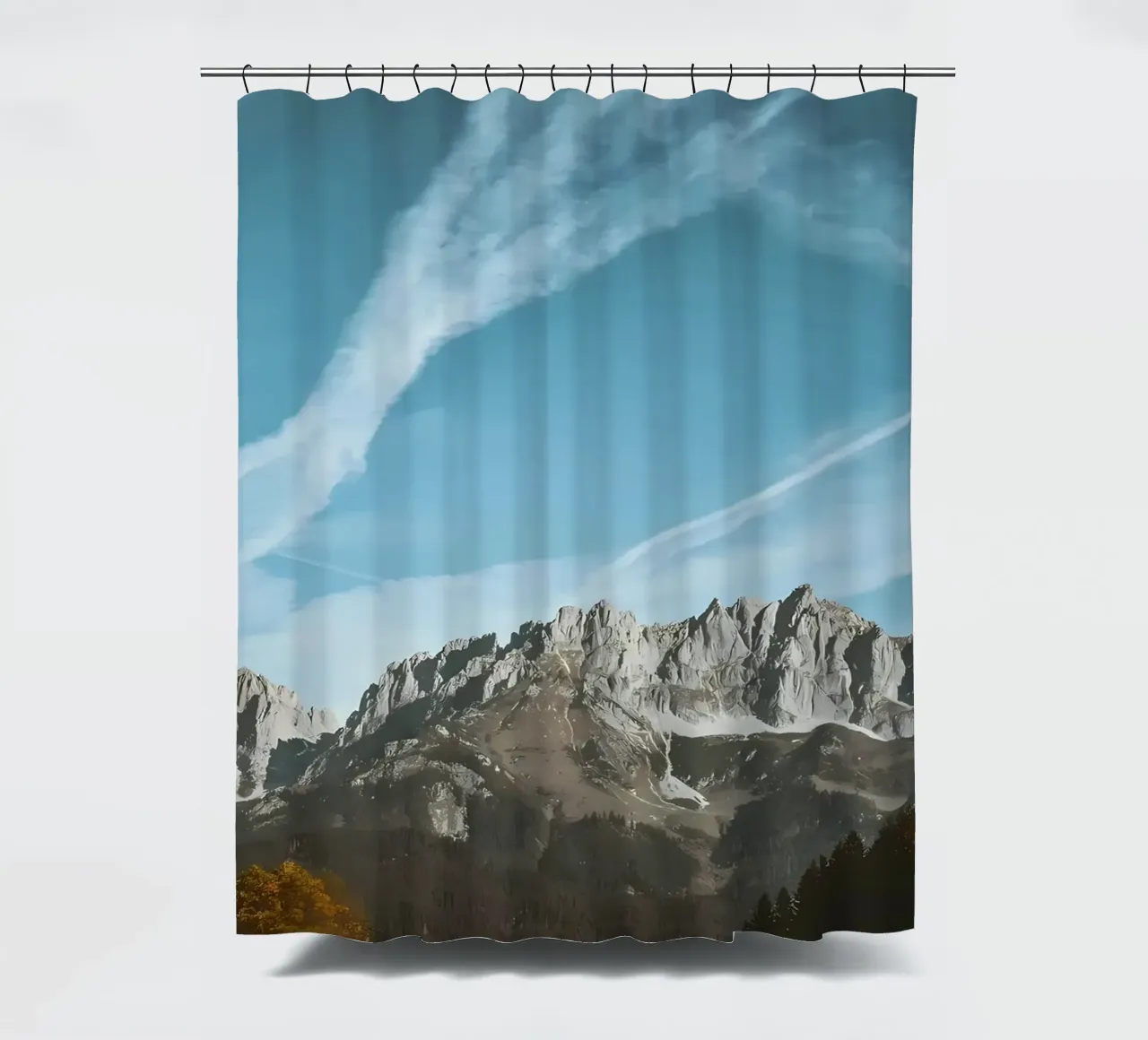CLICK MOUNTAIN VIEW shower curtain by Matthew Katz