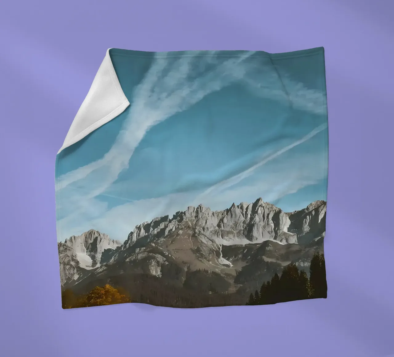CLICK MOUNTAIN VIEW fleece blanket by Matthew Katz