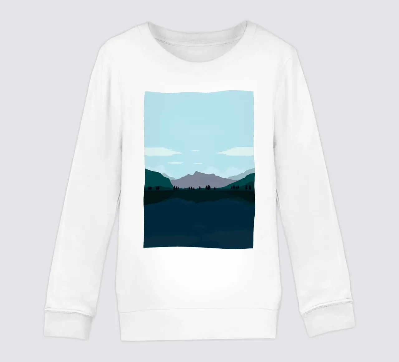Scenario Flat Design felpa bambino da Bartosz Powalka