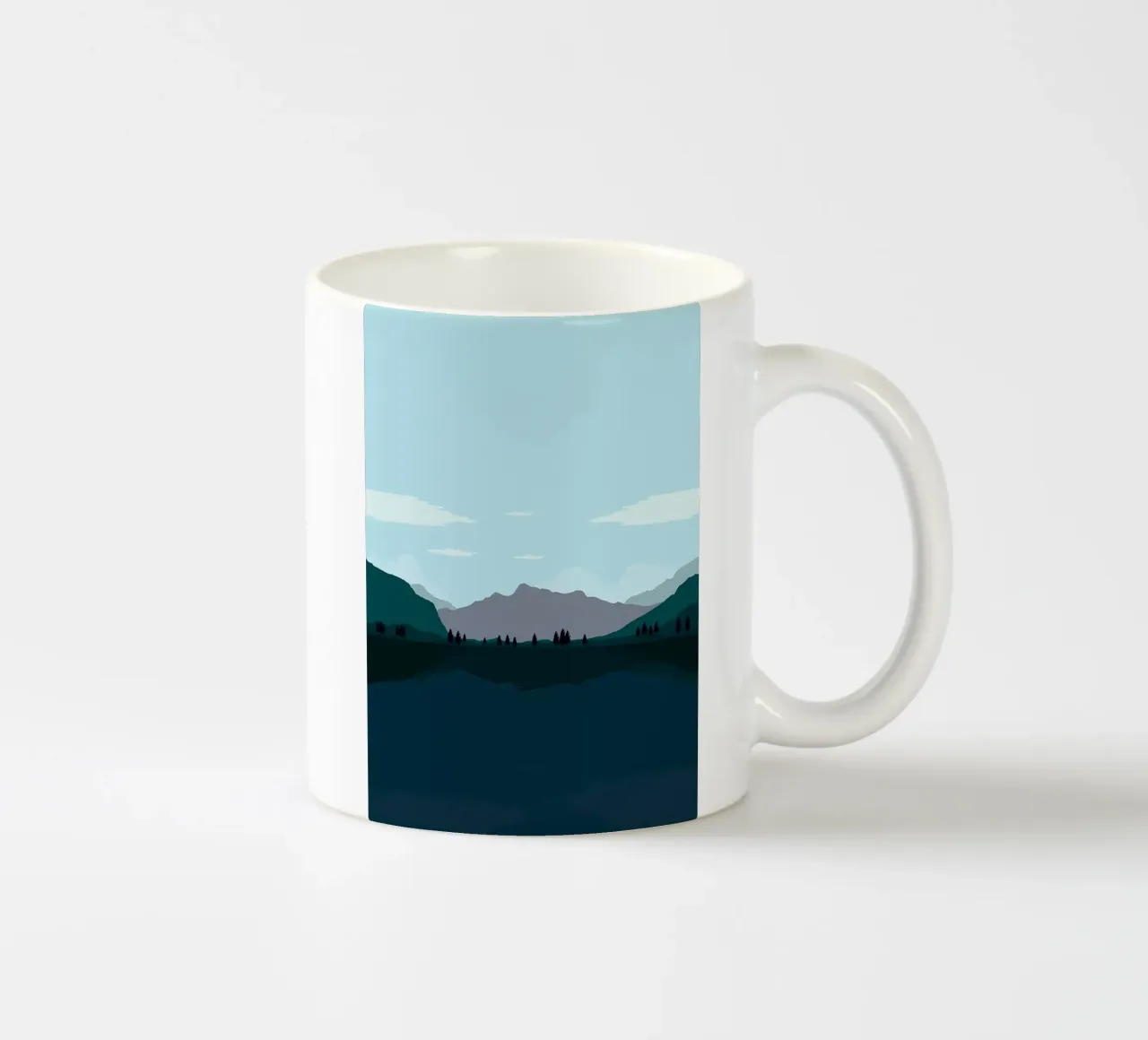 Scenario Flat Design tazza in ceramica da Bartosz Powalka