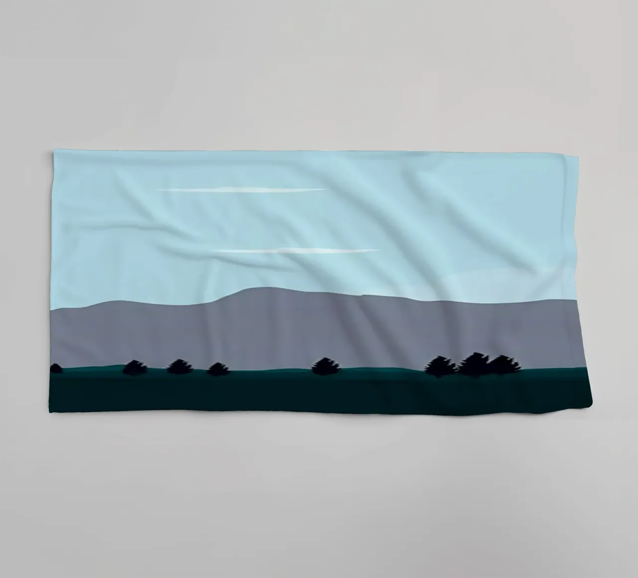 Scenario Flat Design asciugamano da bagno da Bartosz Powalka