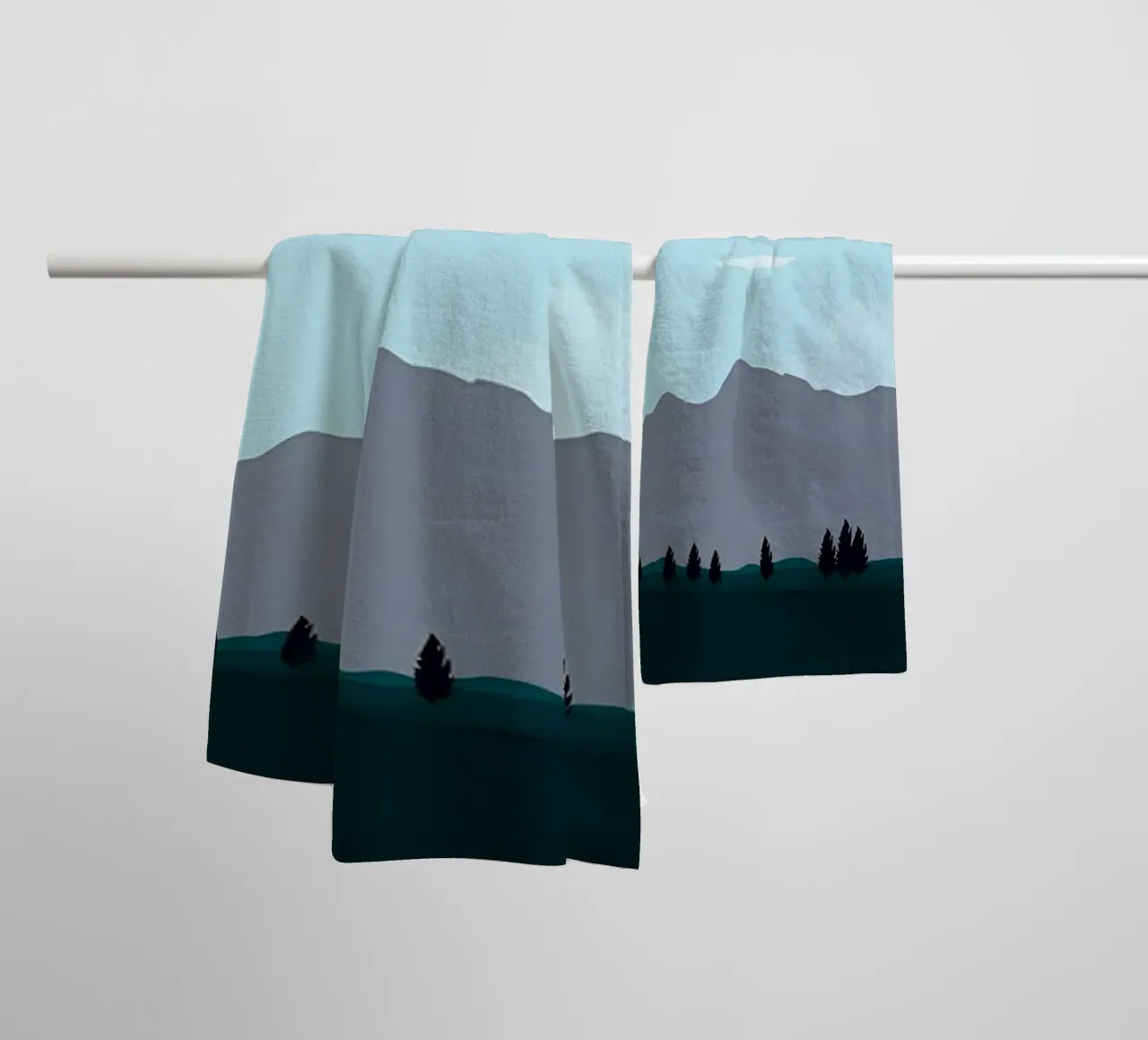 Scenario Flat Design asciugamano da bagno da Bartosz Powalka