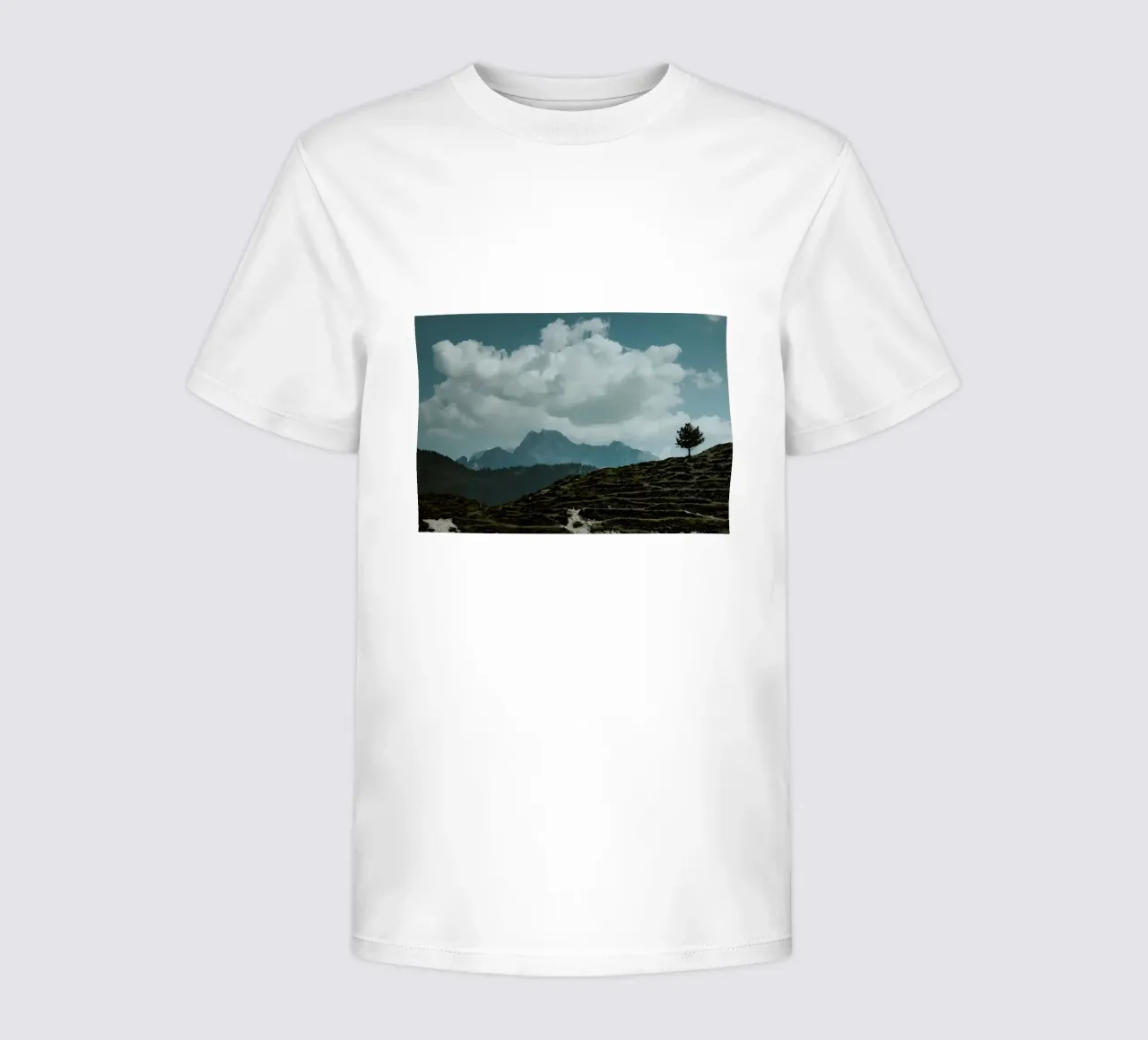 Lone Tree Mountain Landscape kids t-shirt by Matthew Katz