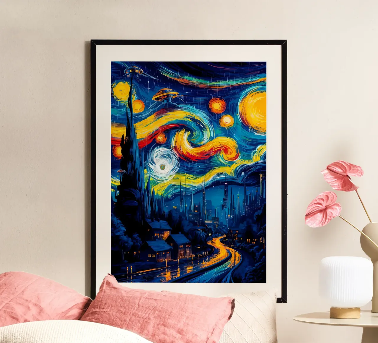 Città blu poster da Adrian Patel